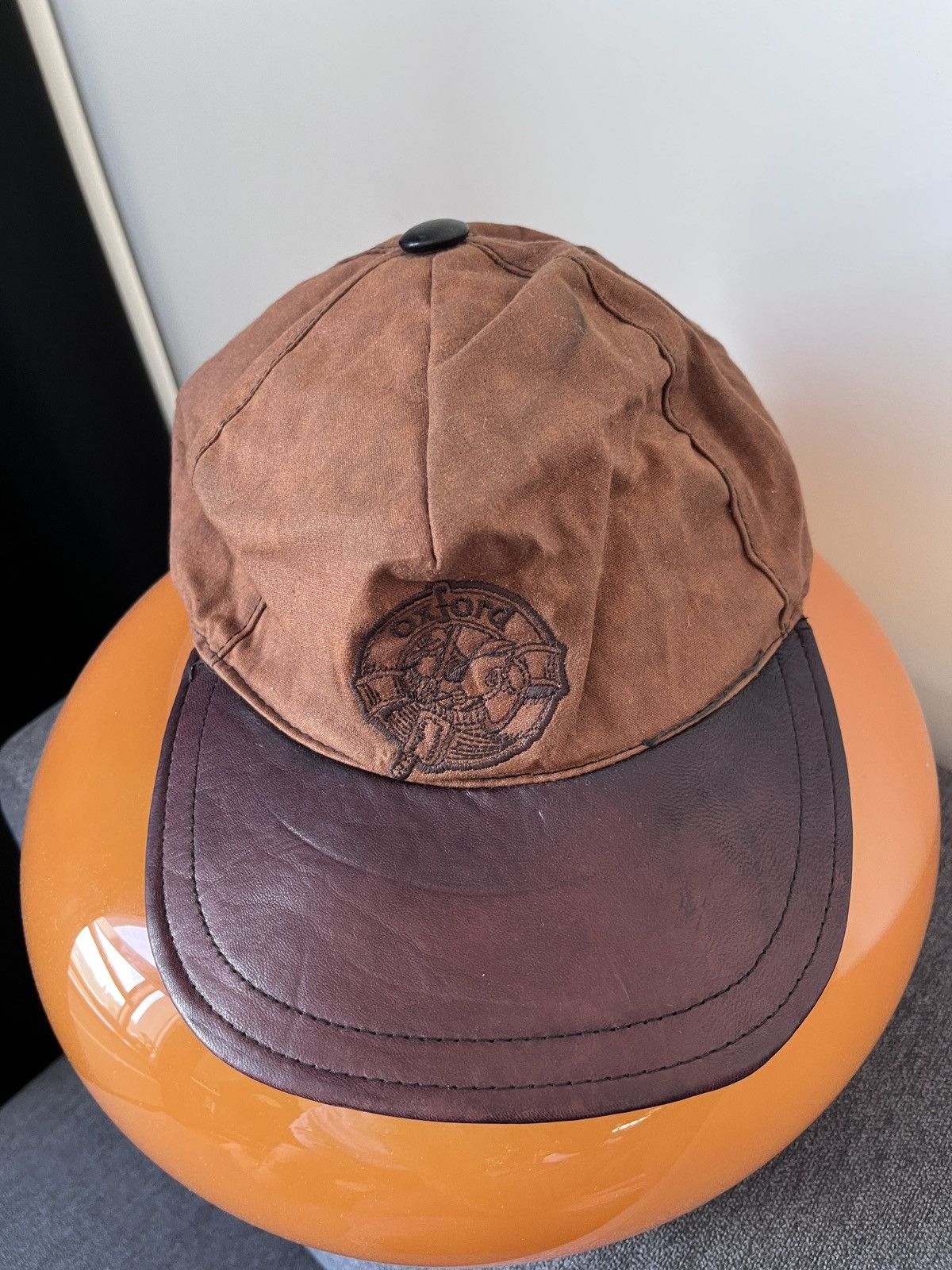 Vintage OXFORD Vintage Leather Brown Tartan Basseball Hat Cap Size ONE SIZE - 18 Thumbnail