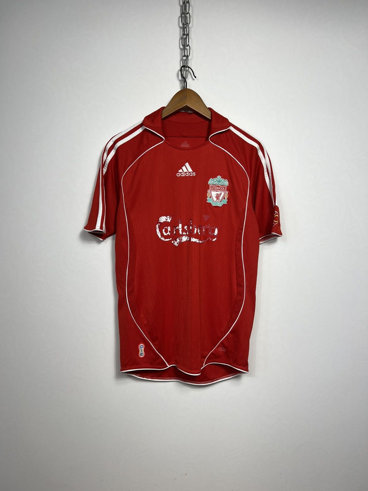Adidas #8 Gerrard Adidas Liverpool 2006 Home Soccer Jersey T-shirt Size US M / EU 48-50 / 2 - 2 Thumbnail