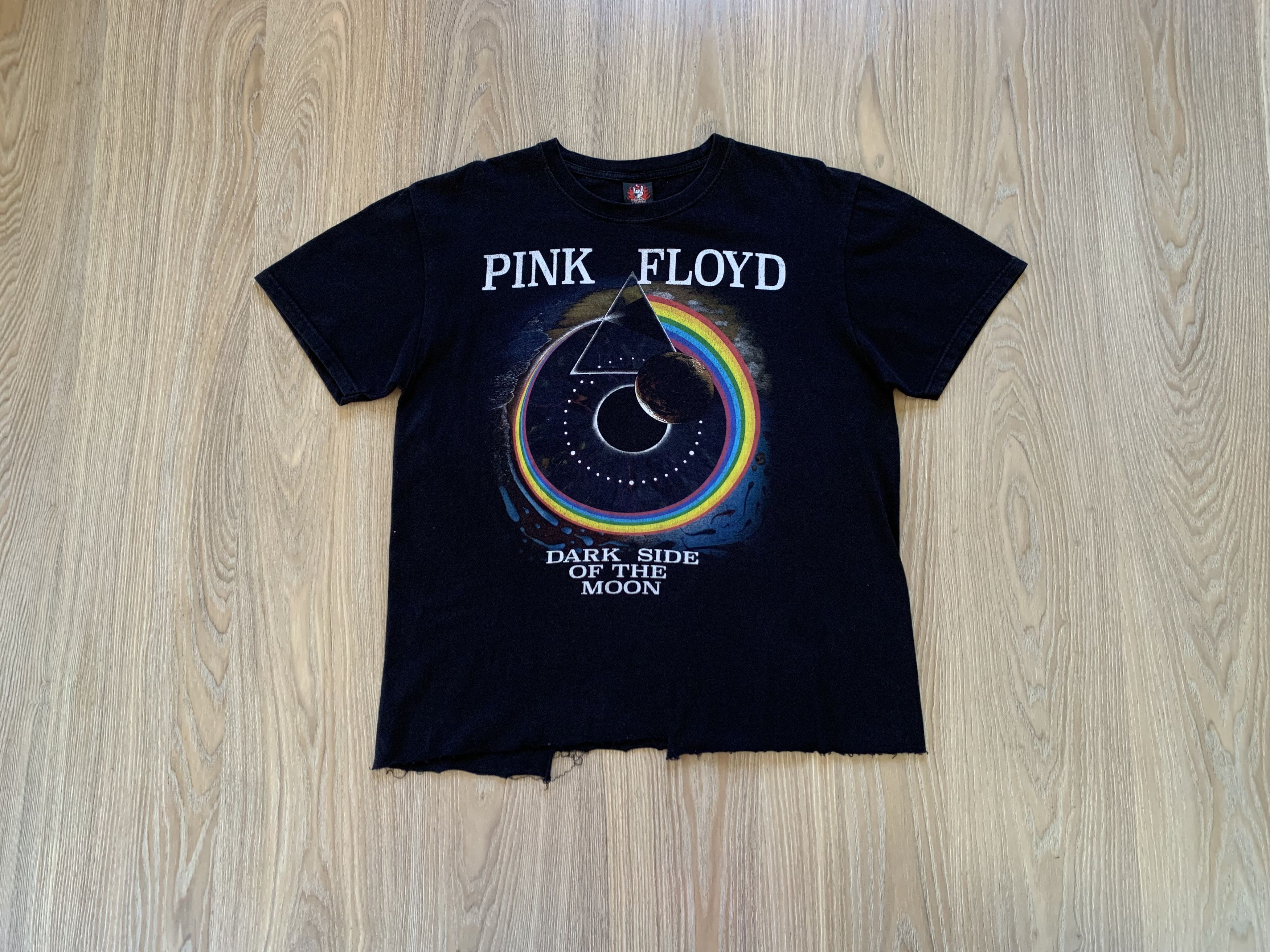 Band Tees × Pink Floyd Pink Floyd The Dark Side Of The Moon Distressed T-Shirt Size US L / EU 52-54 / 3 - 10 Thumbnail
