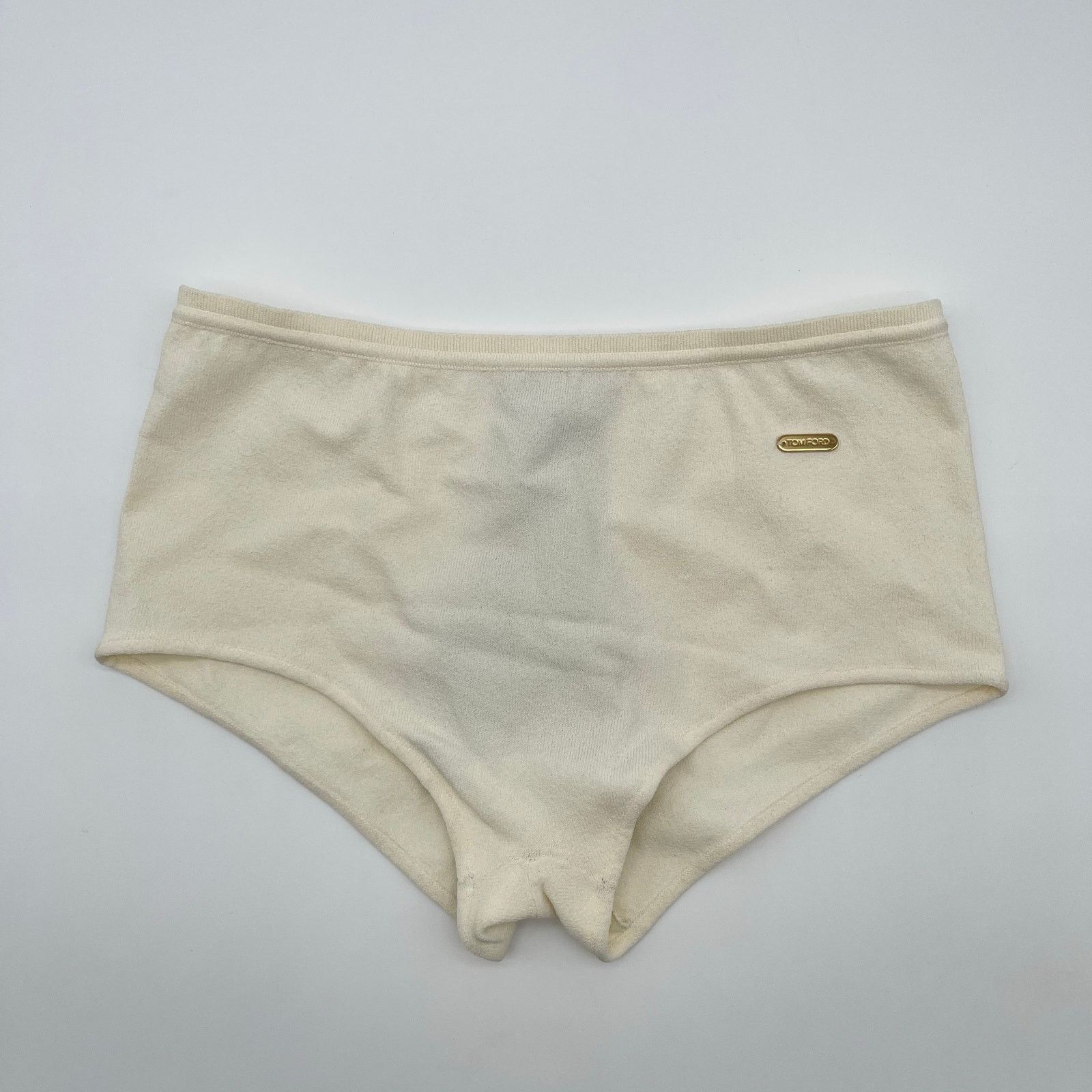 Tom Ford TOM FORD | NWT Jersey Knicker in Off White Boy Short S Size 26" / US 2 / IT 38 - 2 Thumbnail