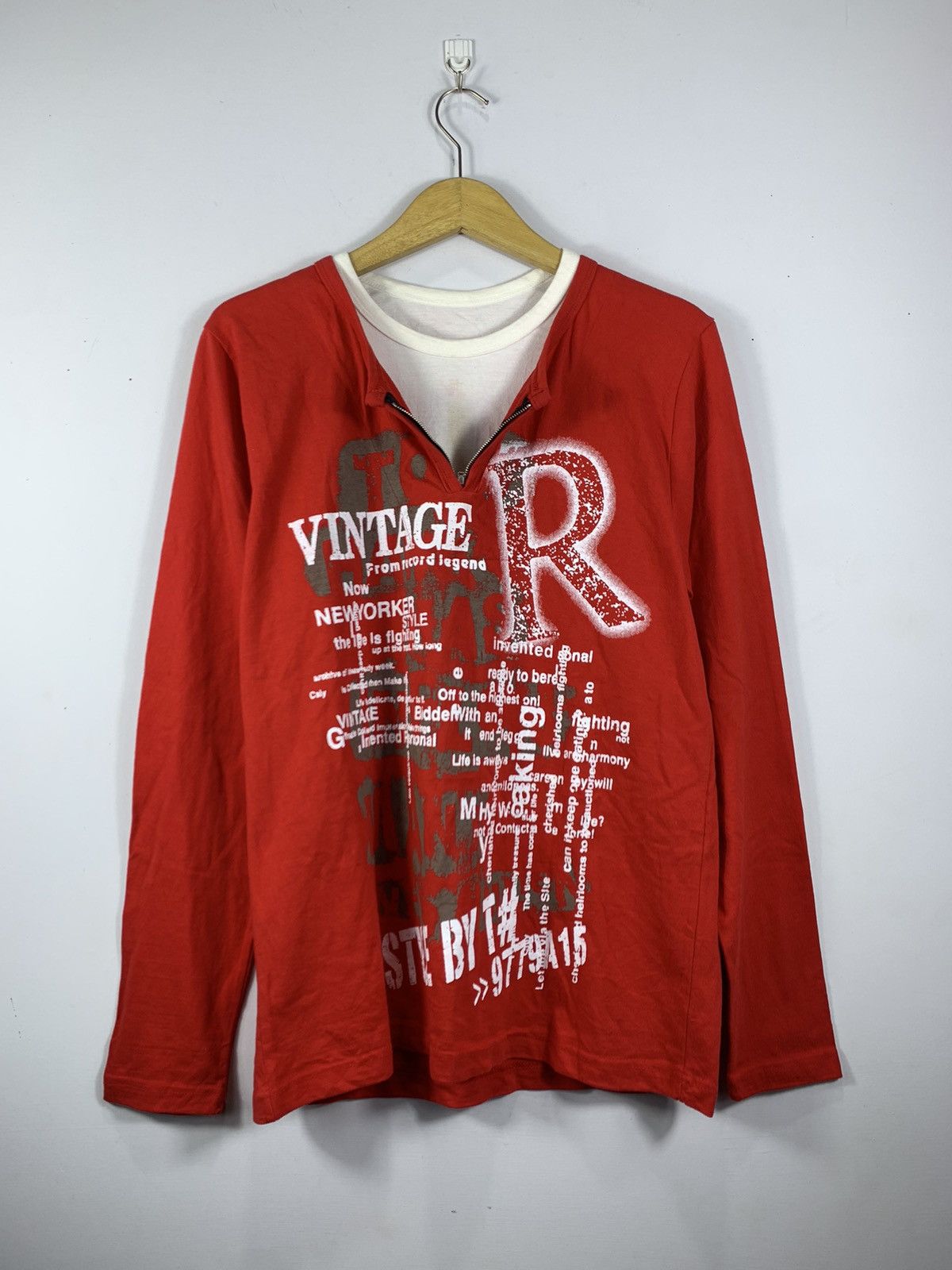 Hysteric Glamour DOUBLE LAYER JAPANESE POEM GOTHIC STYLE LONG SLEEVE Size US M / EU 48-50 / 2 - 1 Thumbnail