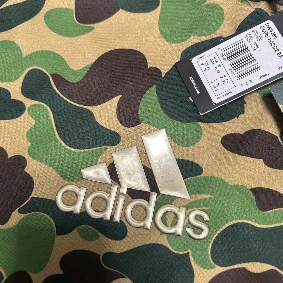 Adidas × Bape BAPE x ADIDAS SB SHARK FULL ZIP HOODIE Size US XL / EU 56 / 4 - 8 Thumbnail