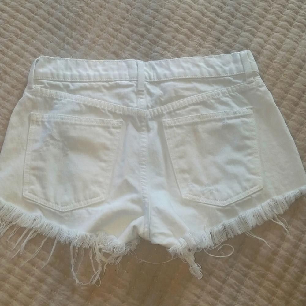 Designer Pistola White Jean's Shorts Size 26 Size 26" / US 2 / IT 38 - 2 Thumbnail