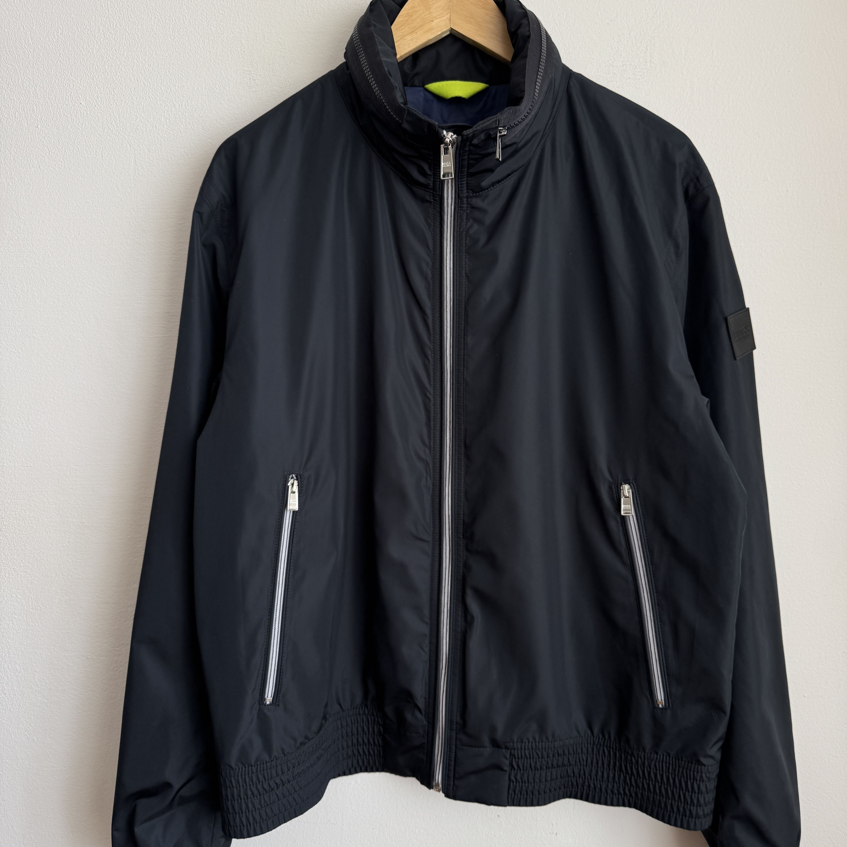 Hugo Boss BOSS Costa3 Zip-Through Blouson Mens Jacket in Navy 52/XL Size US XL / EU 56 / 4 - 2 Thumbnail