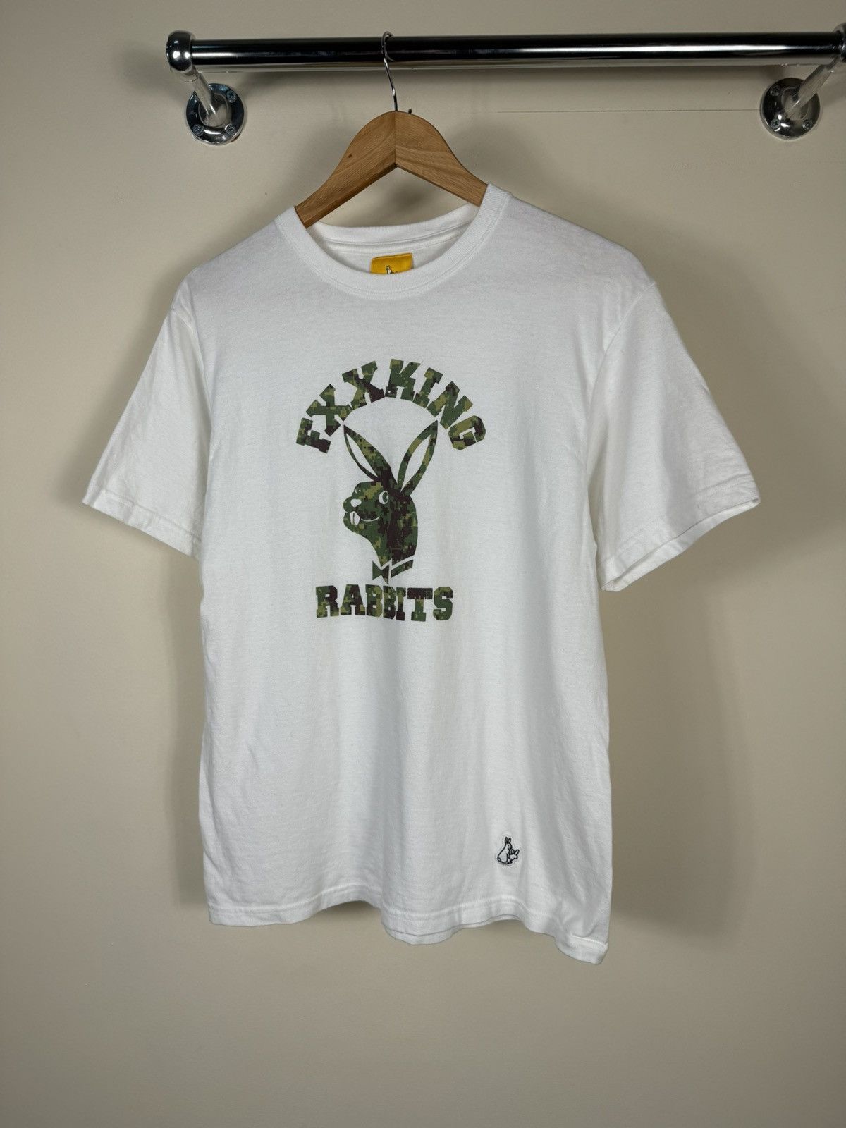 FR2 × Japanese Brand FR2 Fxxking Rabbits Bape Camo Style Print T Shirt Size US S / EU 44-46 / 1 - 1 Thumbnail