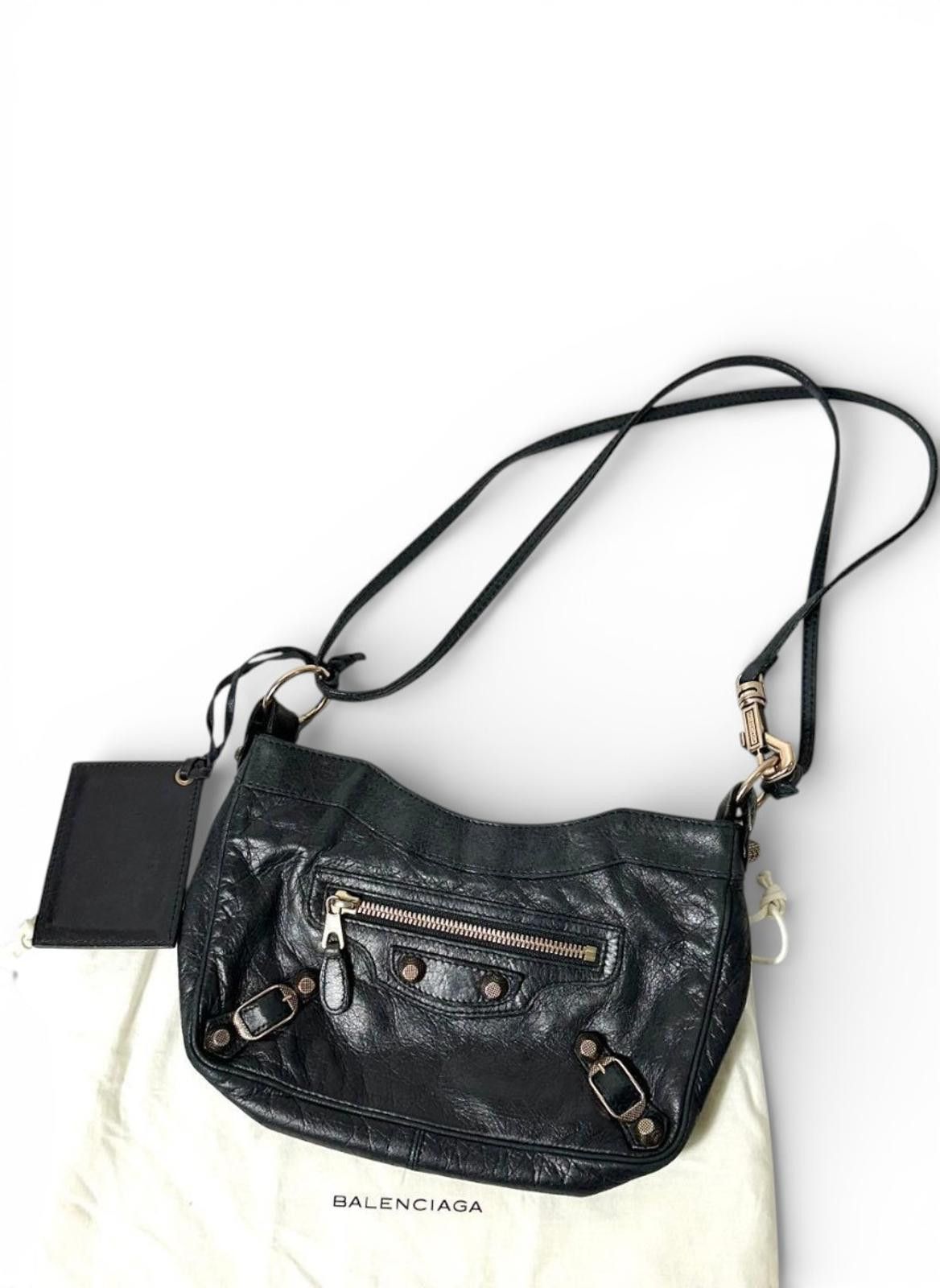 Balenciaga Balenciaga - Black Leather Women's Shoulder Bag Size ONE SIZE - 1 Thumbnail