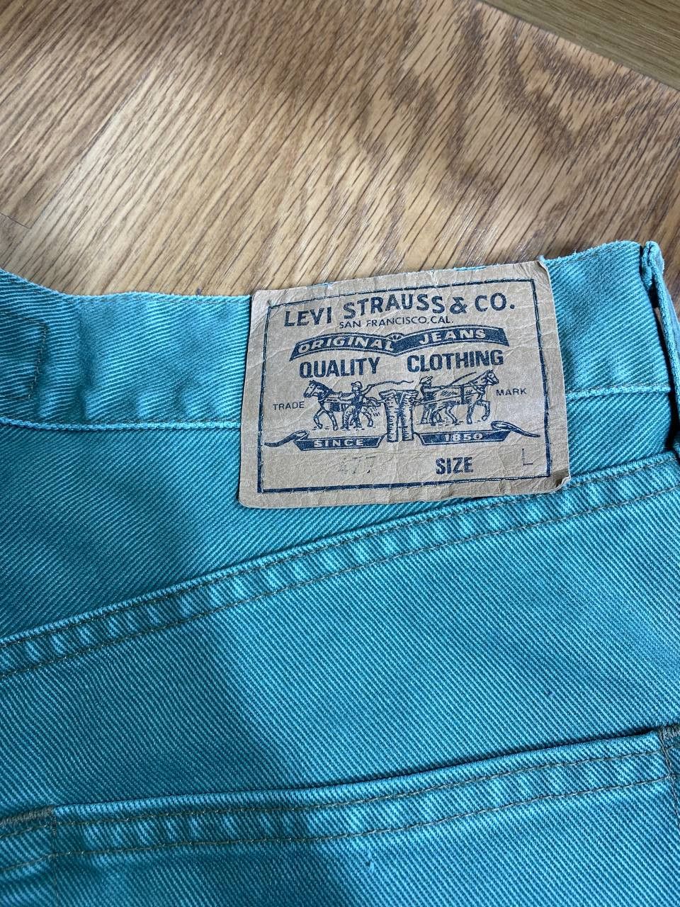 Levi's Vintage Levis 550 Denim Shorts Orange Tab Relaxed Fit Jorts Size US 34 / EU 50 - 5 Thumbnail