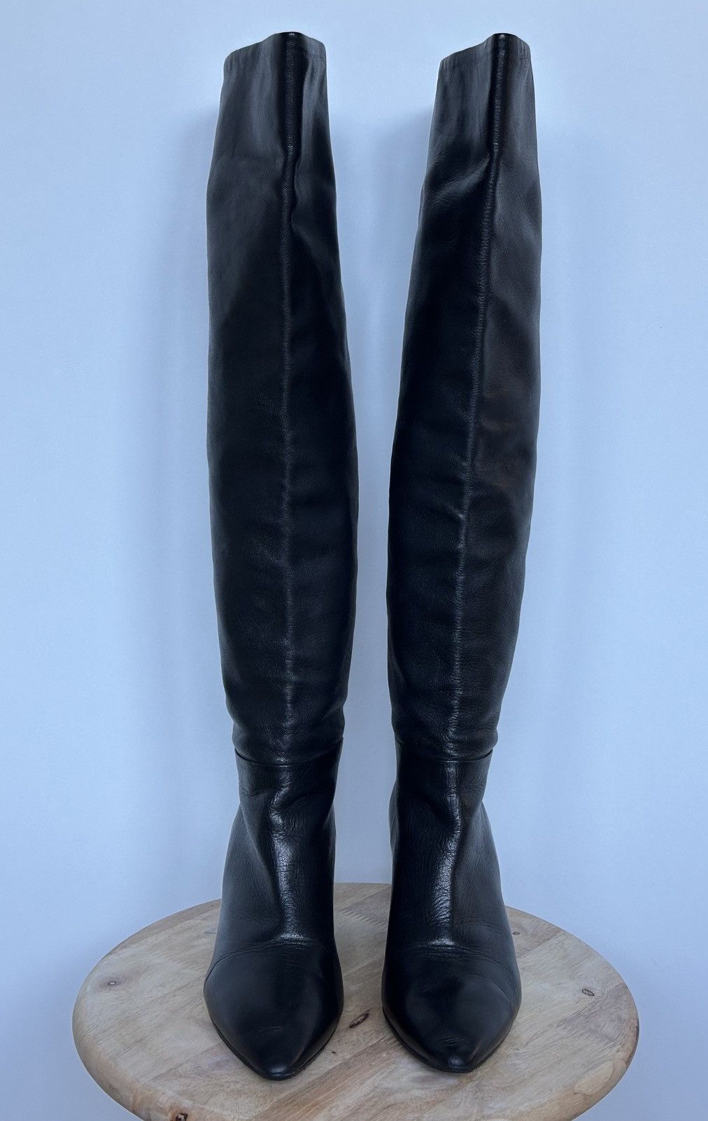 Prada Prada Leather High boots pointed toe Size US 6.5 / IT 36.5 - 4 Thumbnail