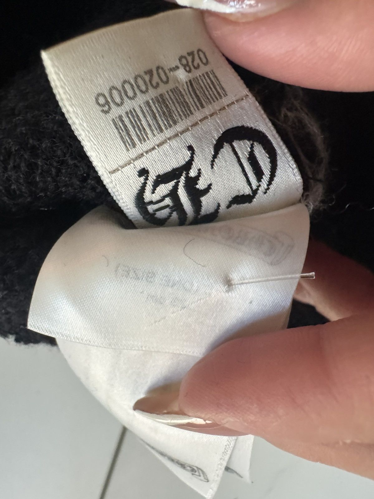 Chrome Hearts Chrome Hearts Horseshoe Embroidered Wool Beanie – Black Size ONE SIZE - 6 Thumbnail