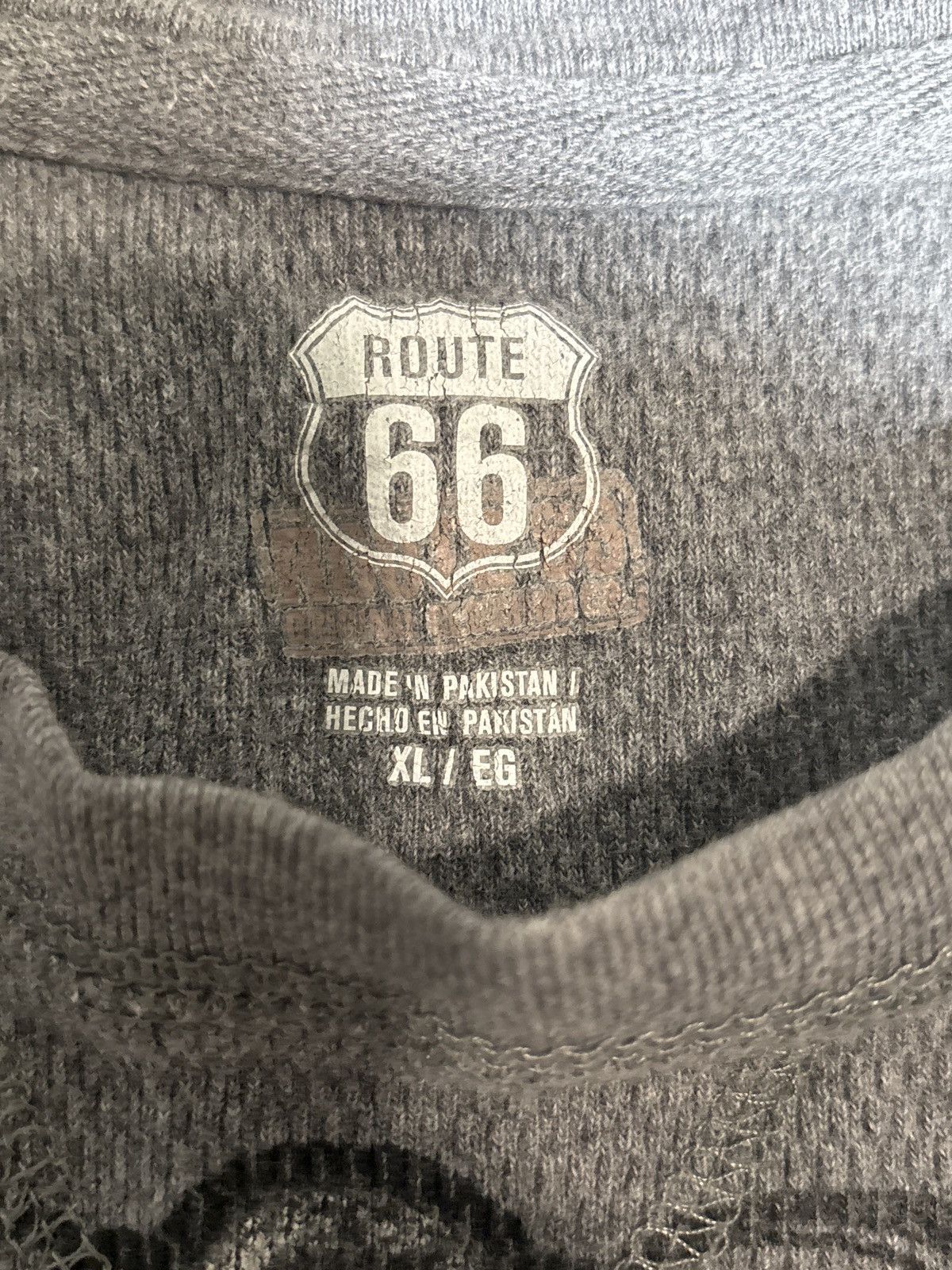 Route 66 Crazy Vintage Y2K Affliction Style Skull Thermal Grunge Size US XL / EU 56 / 4 - 2 Thumbnail