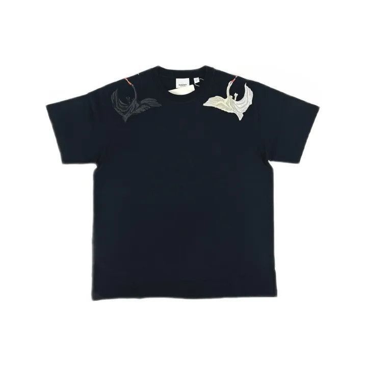 Burberry Burberry Burberry Black Embroidered Swan Short Sleeve T-Sh Size US S / EU 44-46 / 1 - 2 Thumbnail