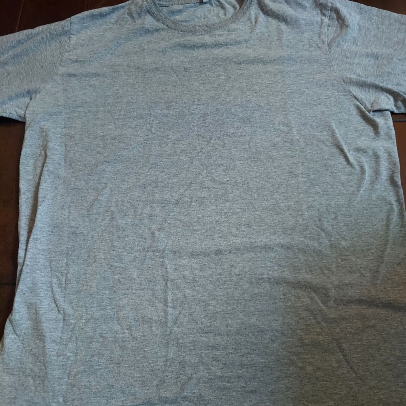 Vintage Bronzini Active Men’s Solid Gray Heather Short Sleeve T-Shirt XL Gray Adult Regular Crew Neck Breathable Lightweight Activewear Basic -Mens Size US XL / EU 56 / 4 - 7 Thumbnail