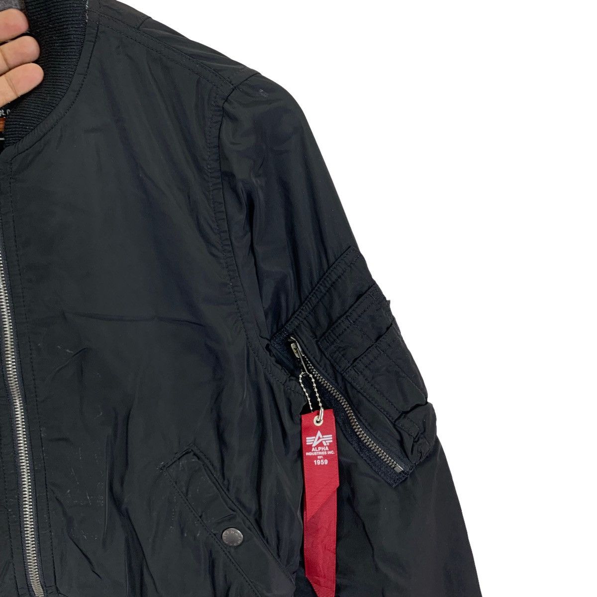 Alpha Industries VINTAGE ALPHA INDUSTRIES BOMBER ZIPPER JACKET Size US M / EU 48-50 / 2 - 5 Thumbnail