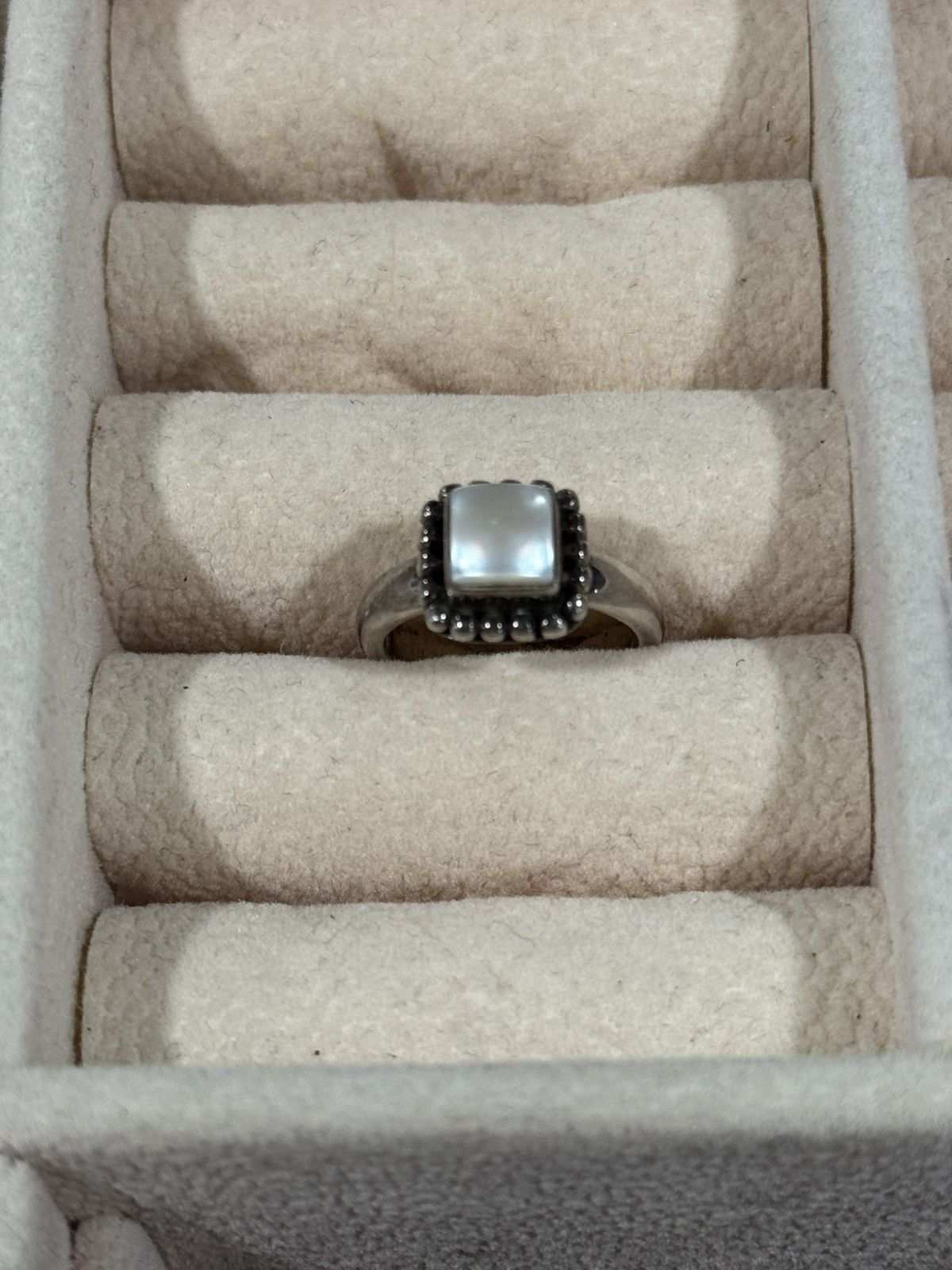 Sterling Silver Silpada Sterling Silver Square Frame Ring – Vintage 925 Size ONE SIZE - 1 Thumbnail