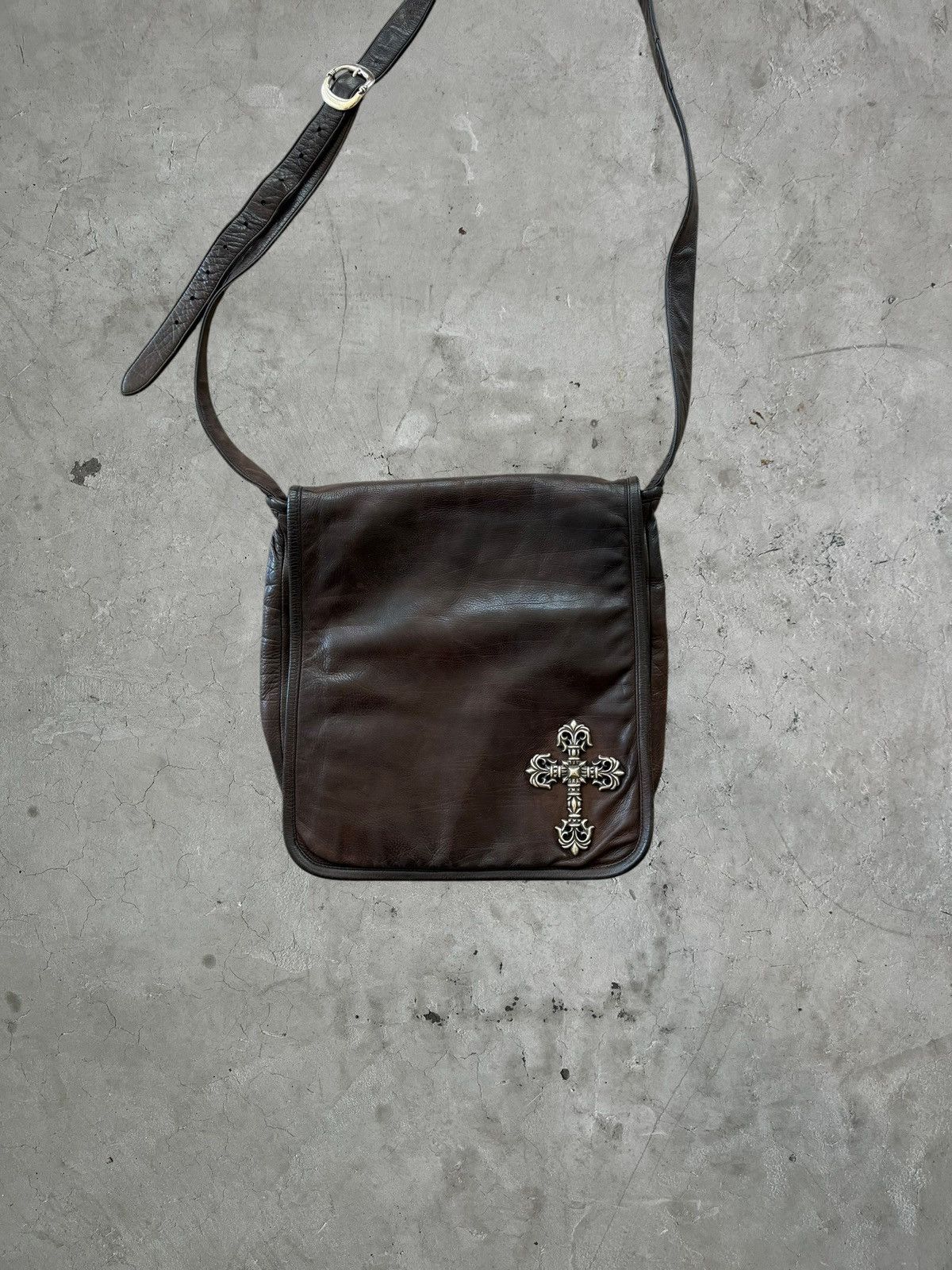 Chrome Hearts Chrome Hearts Filgree Leather Messenger Bag Size ONE SIZE - 2 Thumbnail