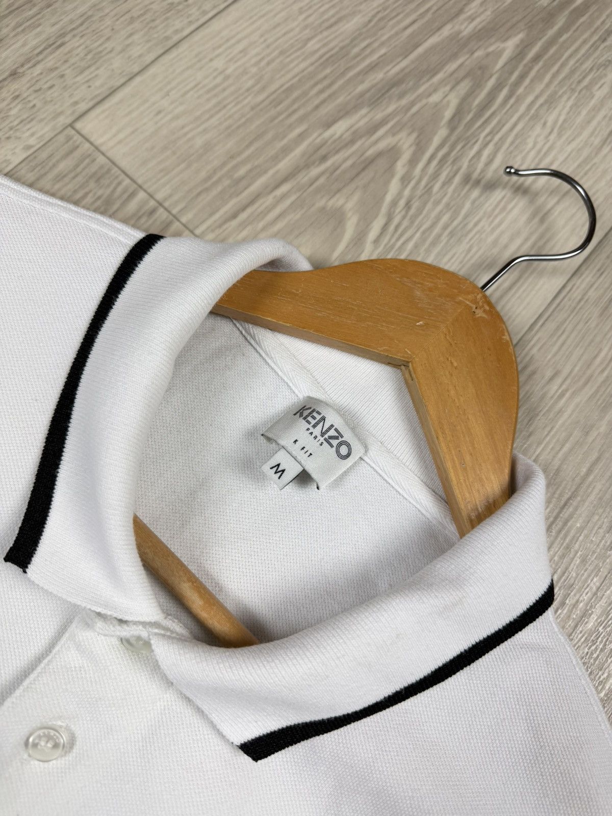 Kenzo Kenzo White Polos Shirt Tiger Logo Size M Size US M / EU 48-50 / 2 - 5 Thumbnail