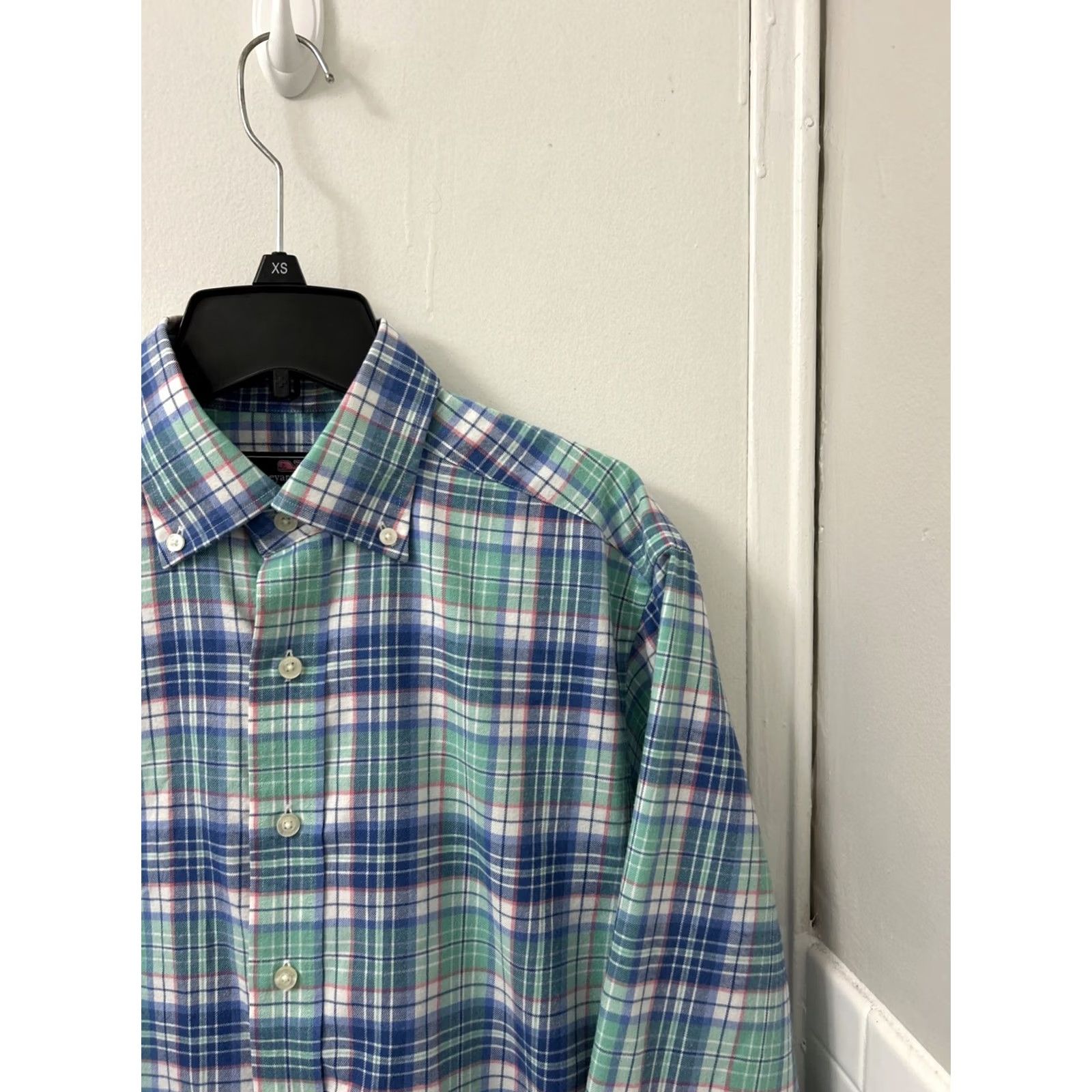 Vineyard Vines Vineyard Vines Tucker Shirt Mens S Blue Plaid Long Sleeve Button-Up Classic Fit L/S Size US S / EU 44-46 / 1 - 5 Thumbnail