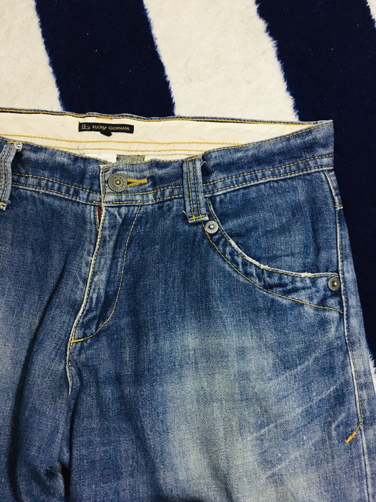 Japanese Brand × Jean Bouna Giornata Jeans (16) Size US 34 / EU 50 - 12 Thumbnail
