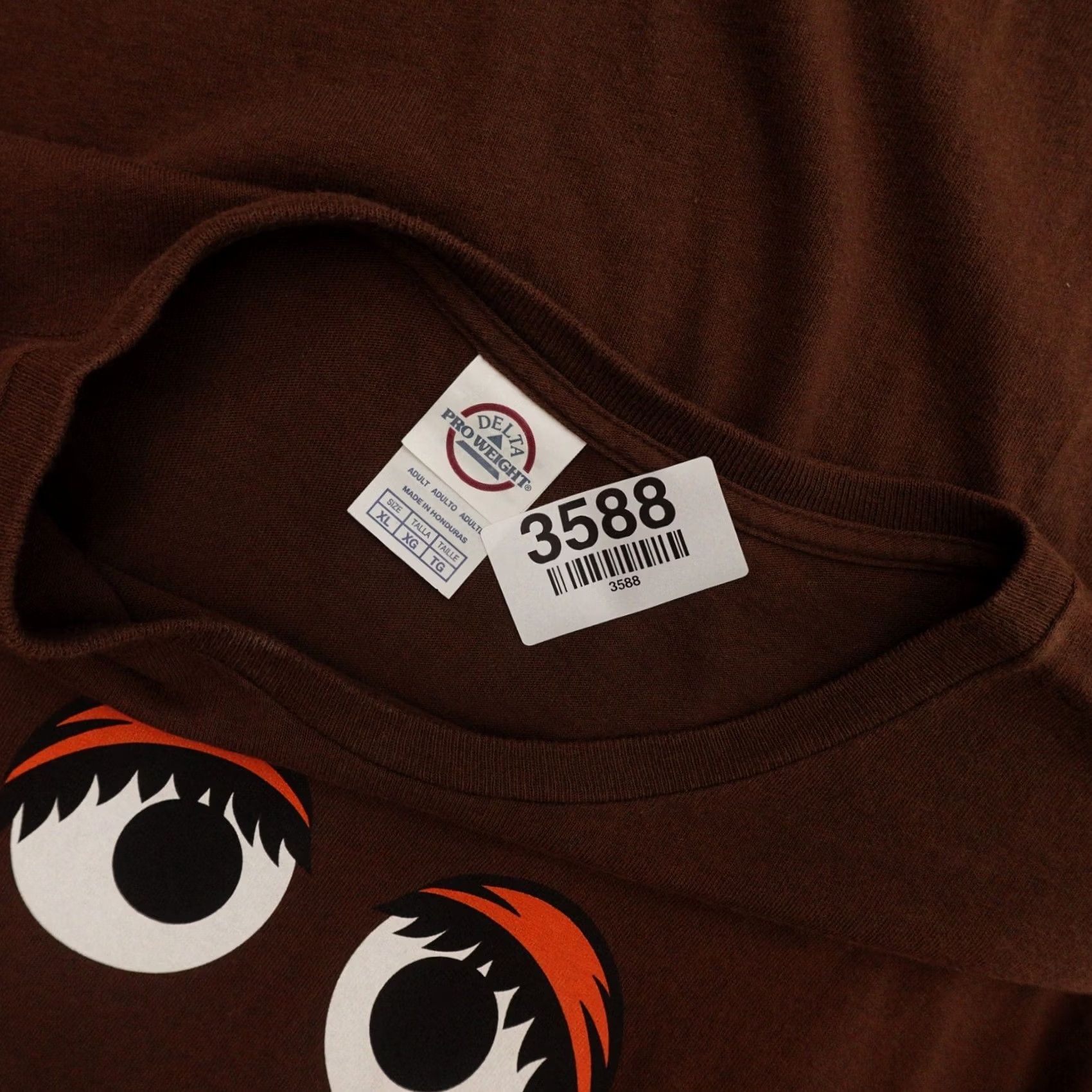 Delta VINTAGE Delta T-Shirt XL Brown Sesame Street Snuffleupagus Adult Men Short Sleeve Shirt Measured in Pictures Size US XL / EU 56 / 4 - 4 Thumbnail