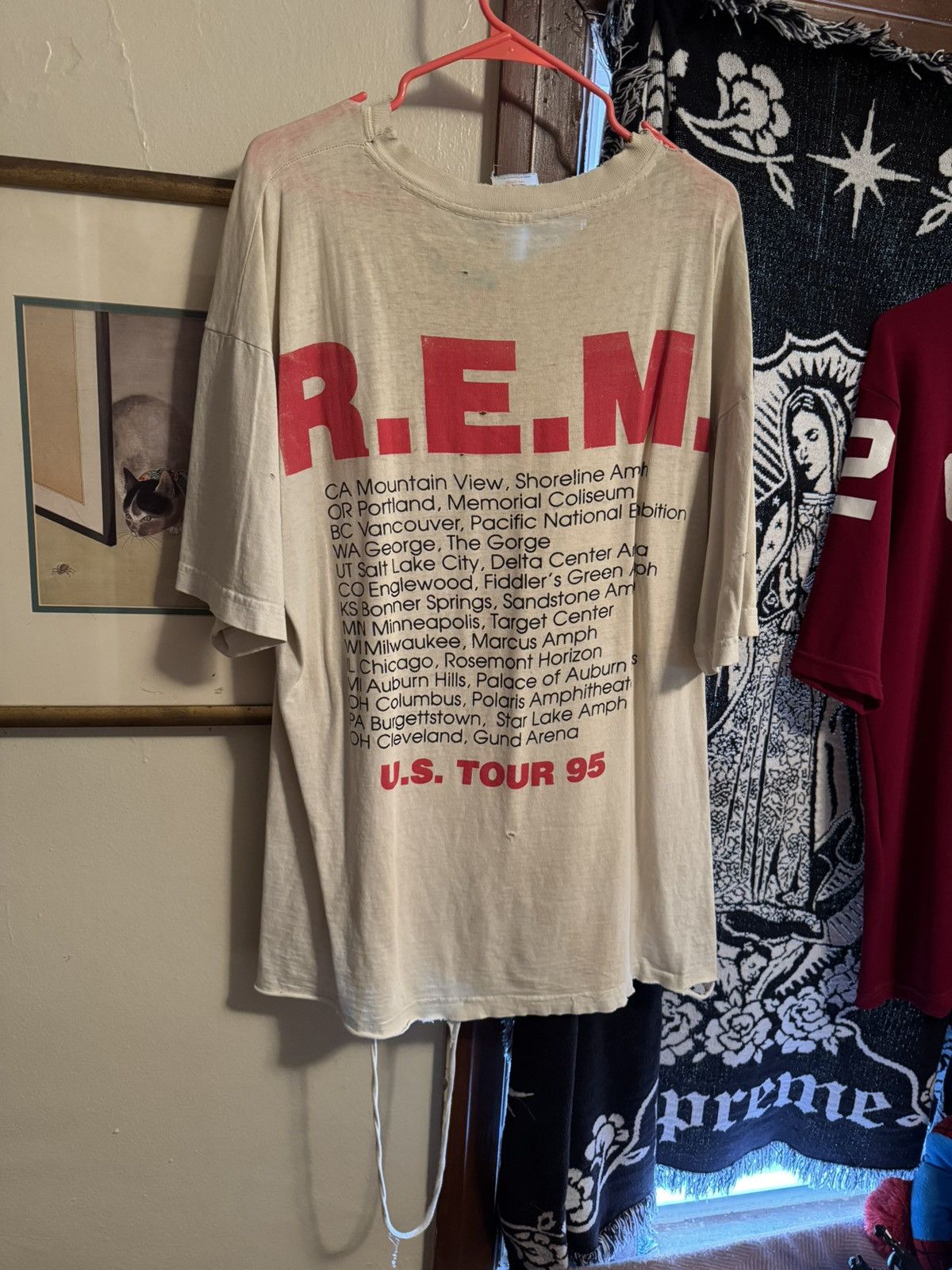 Vintage REM MONSTER u.s 95’ tour Size US XXL / EU 58 / 5 - 2 Thumbnail