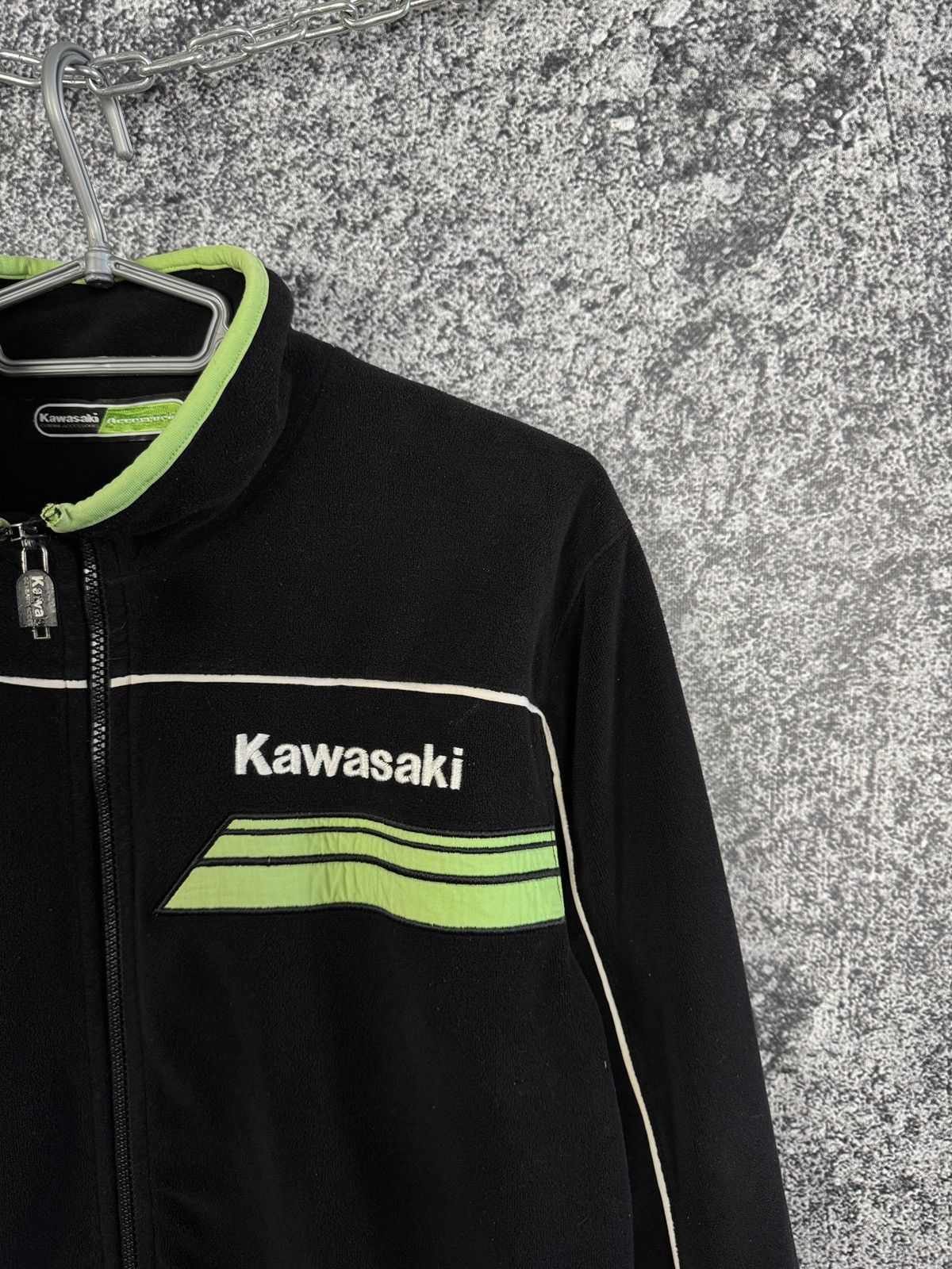 Vintage Kawasaki Fleece Full Zip Jacket Racing Moto GP Size S/M Size US S / EU 44-46 / 1 - 3 Thumbnail