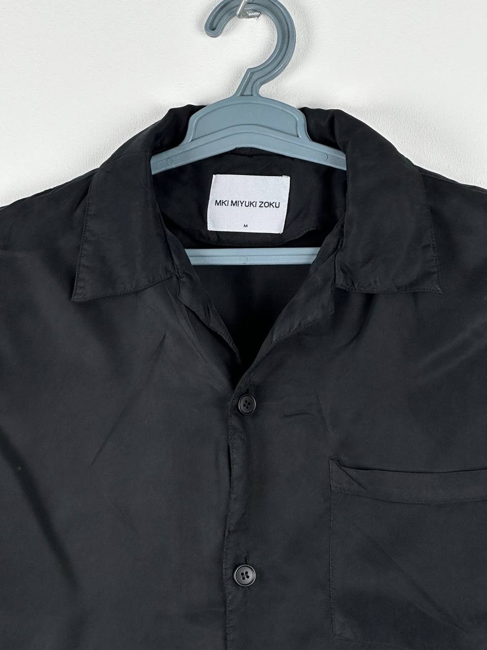 Japanese Brand × Mki Miyuki Zoku Mki Miyuki Zoku Rayon Black Camp Collar Shirt Size US M / EU 48-50 / 2 - 4 Thumbnail