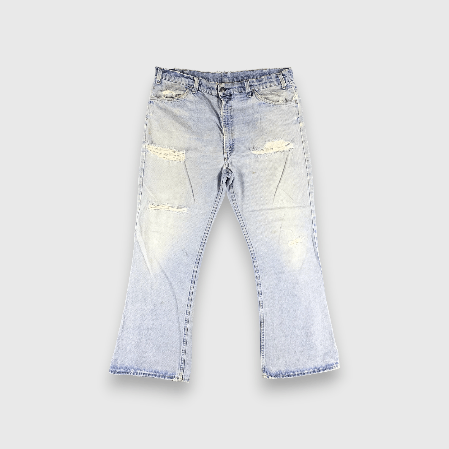80s Vintage Blue Wash Levis 646 Flare Jeans-J2310 - www 