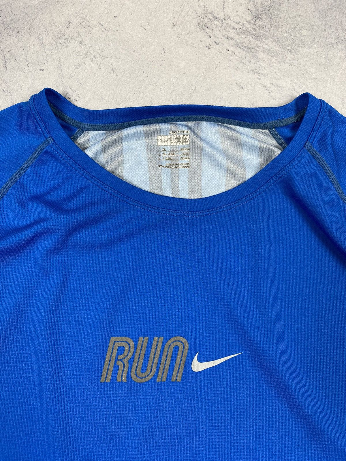 Nike × Vintage Vintage 00s Nike Run Dri Fit Drill Long Sleeve Size US XL / EU 56 / 4 - 12 Thumbnail