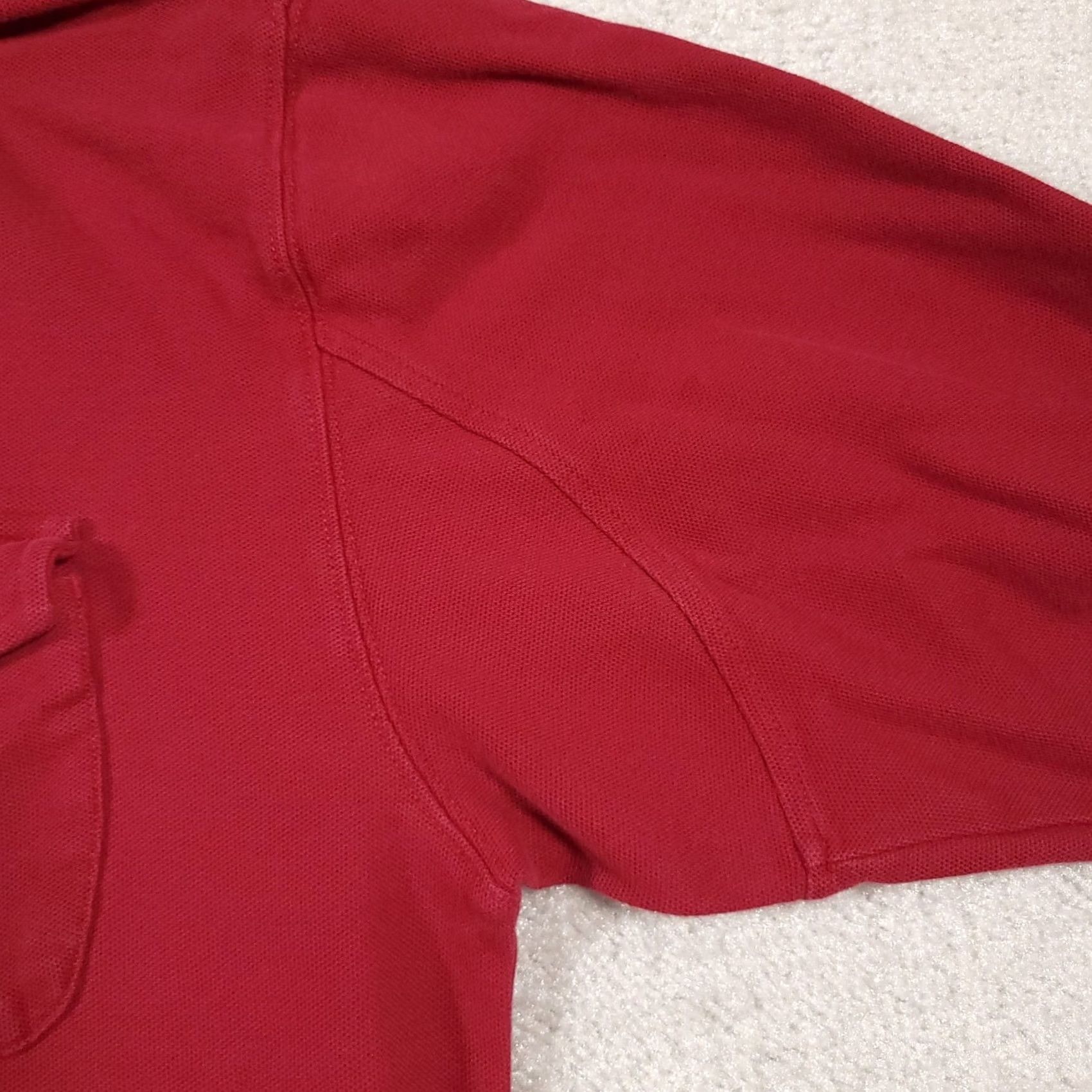 CO Duluth Trading Co Polo Shirt Mens M Long Sleeve Front Pocket Workwear Heavy Red Blue 90s Mens Size US M / EU 48-50 / 2 - 5 Thumbnail