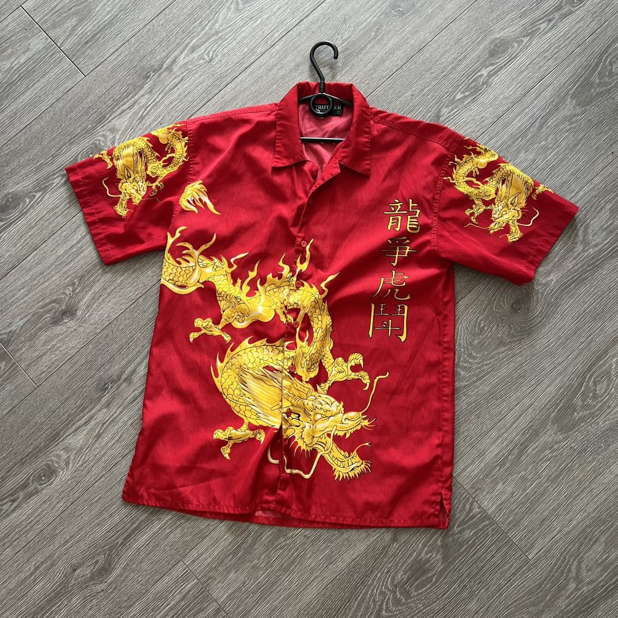 Japanese Brand Vintage Y2K Dragon Japan Shirt retro Size US S / EU 44-46 / 1 - 12 Thumbnail