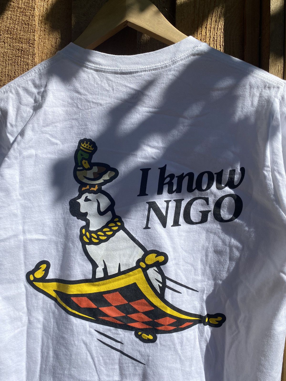 Nigo Nigo “I know NIGO” carpet Tee White Size US S / EU 44-46 / 1 - 2 Thumbnail