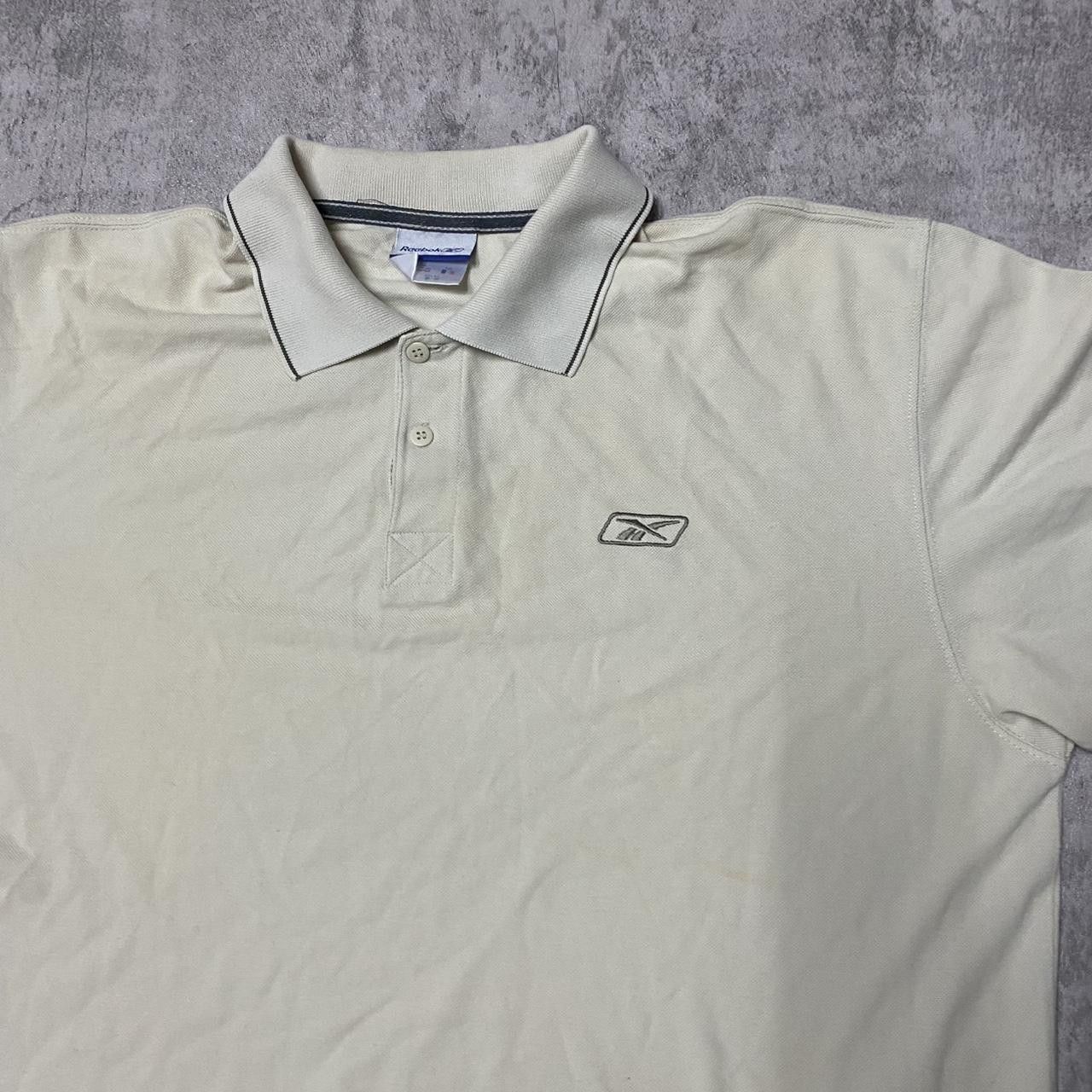 Reebok Cream Reebok polo shirt with embroidered logo polo Size US XL / EU 56 / 4 - 2 Thumbnail