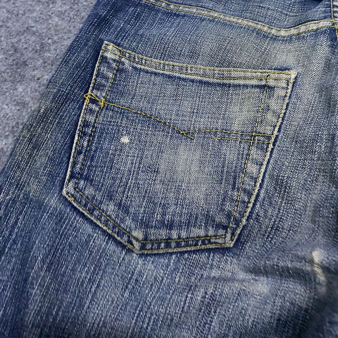 Japanese Brand 💥Best Offer💥Vintage Justin Jeans Distressed Denim Size US 33 - 12 Thumbnail