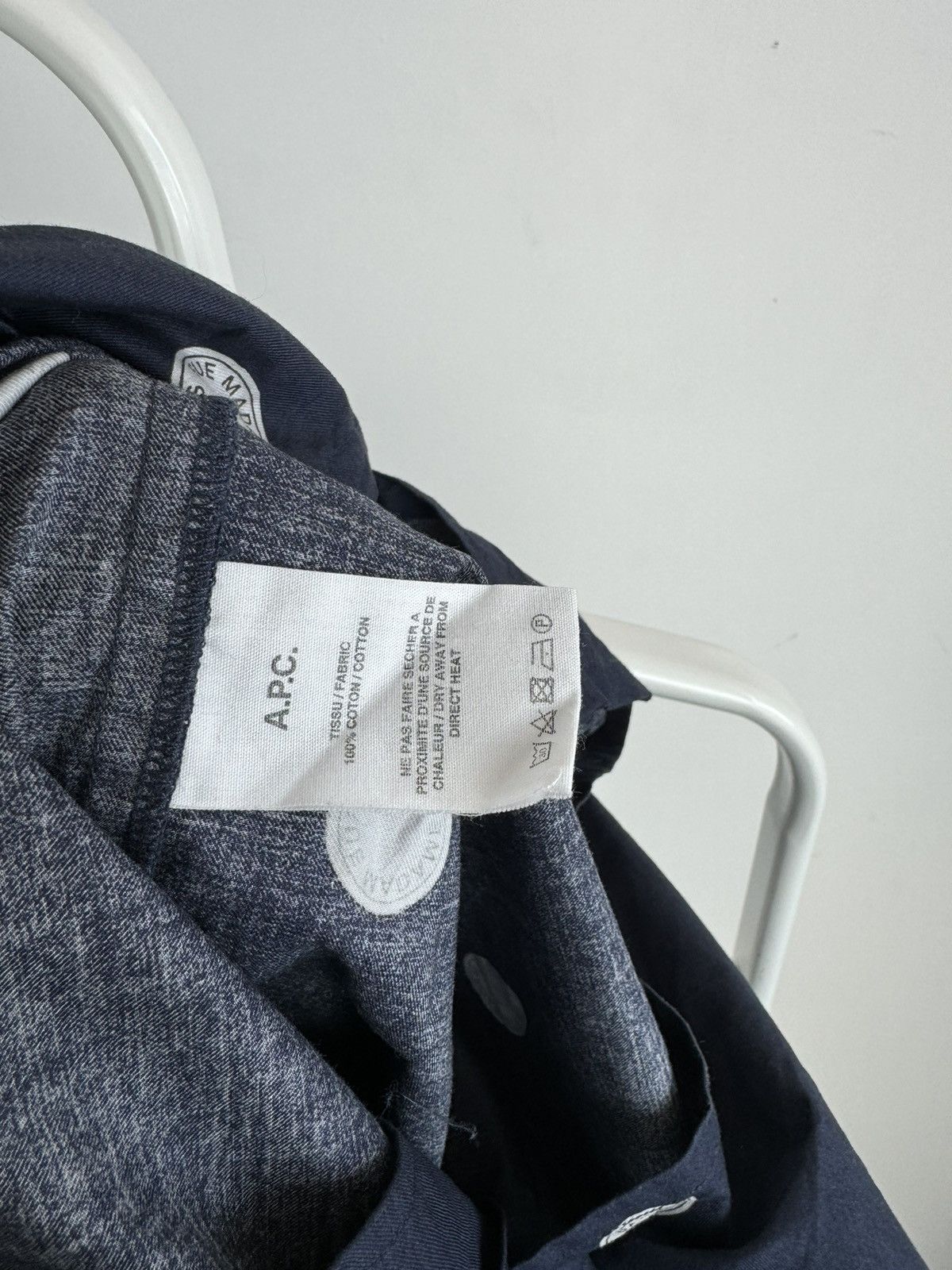 A.P.C. A.P.C. Rue Madame Paris Monogram Long Sleeve Shirt Size US L / EU 52-54 / 3 - 4 Thumbnail