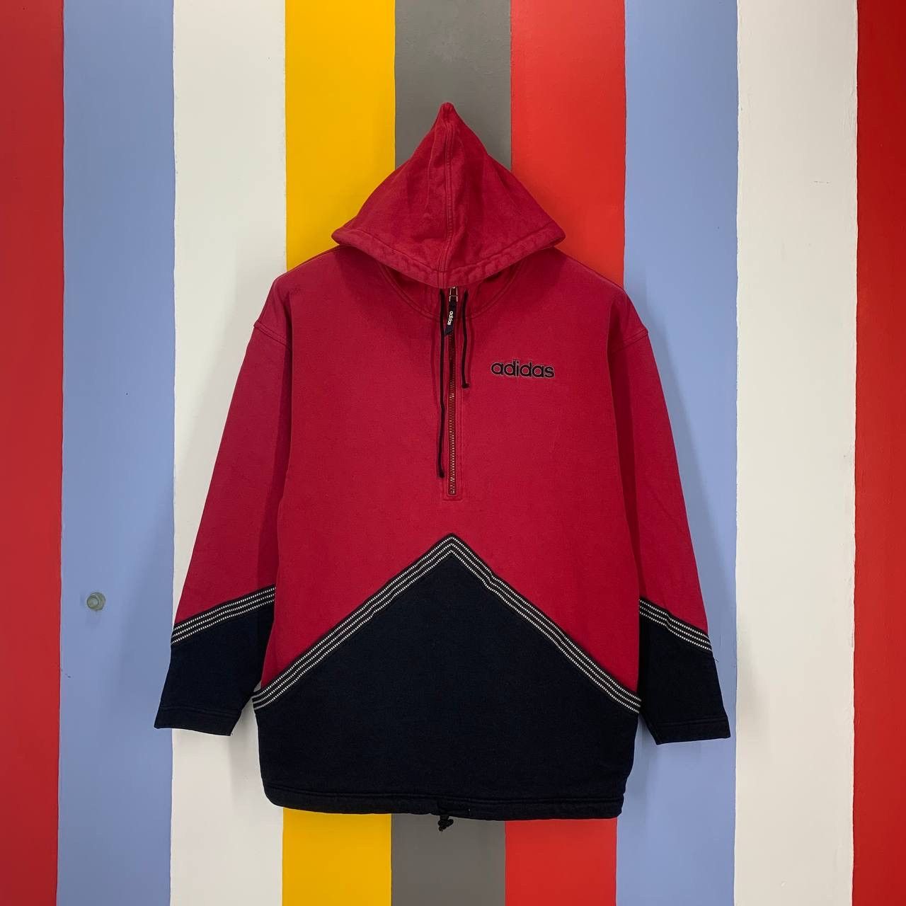 Adidas 90s Vintage ADIDAS TRIFOIL Made In Japan Hoodie #2064/15 Size US M / EU 48-50 / 2 - 1 Thumbnail