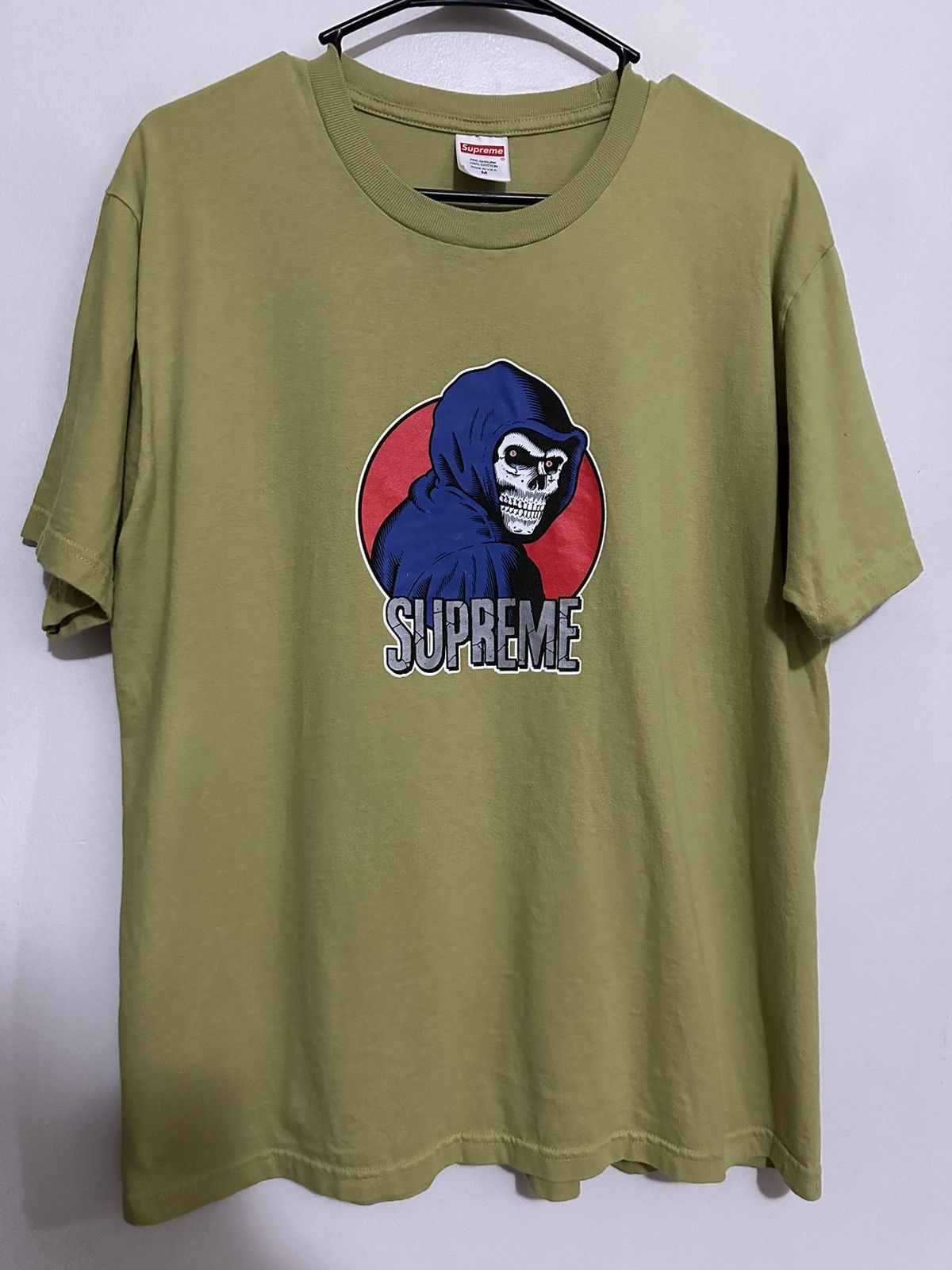 Tシャツ・カットソー Supreme Reaper T-Shirt Acid Yellow Supreme Reaper Tee (SS19) - $44