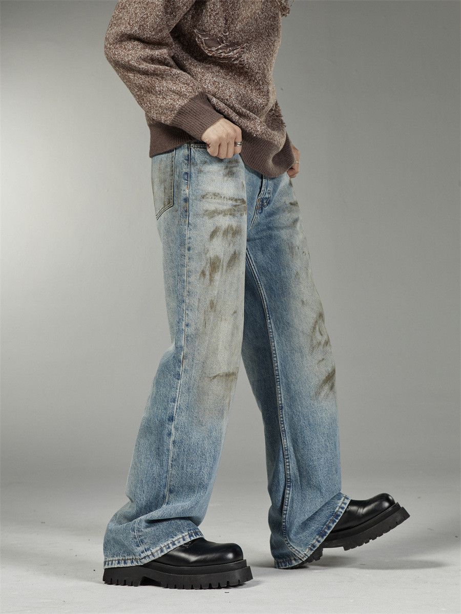 Japanese Brand × Jean Retro loose high street wide leg jeans Size US 32 / EU 48 - 2 Thumbnail