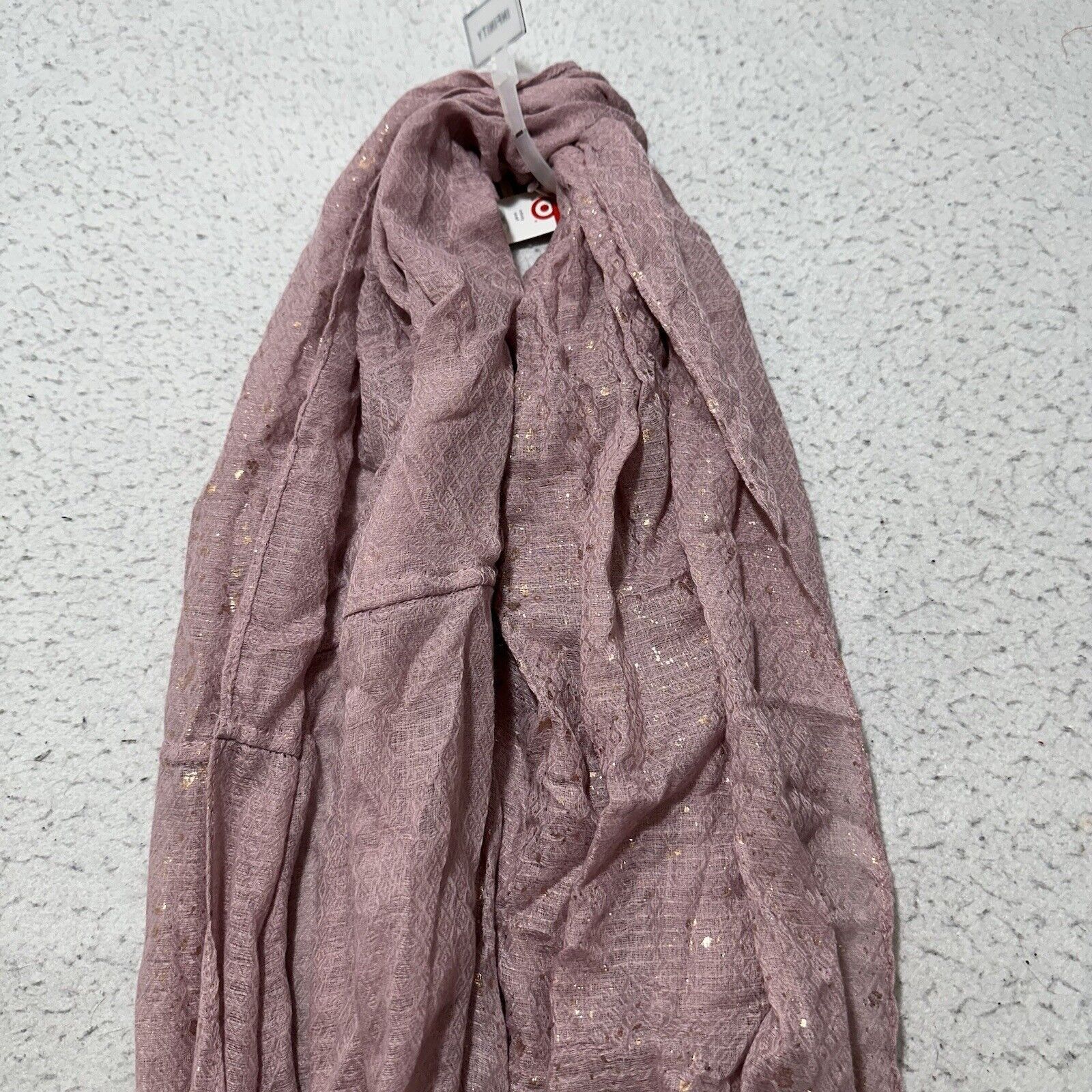 Merona Merona Infinity Scarf Women's Pink Glitter Sparkle Size ONE SIZE - 7 Thumbnail