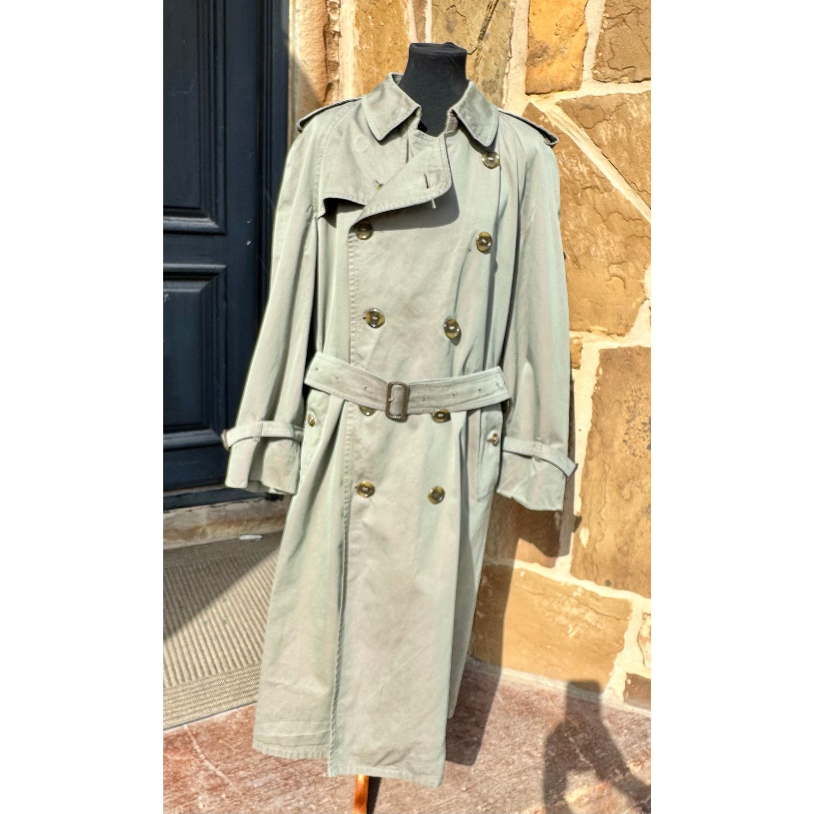 Burberry Burberrys Men's Trench Coat Iconic Vintage 100% Cotton Size US XL / EU 56 / 4 - 1 Thumbnail