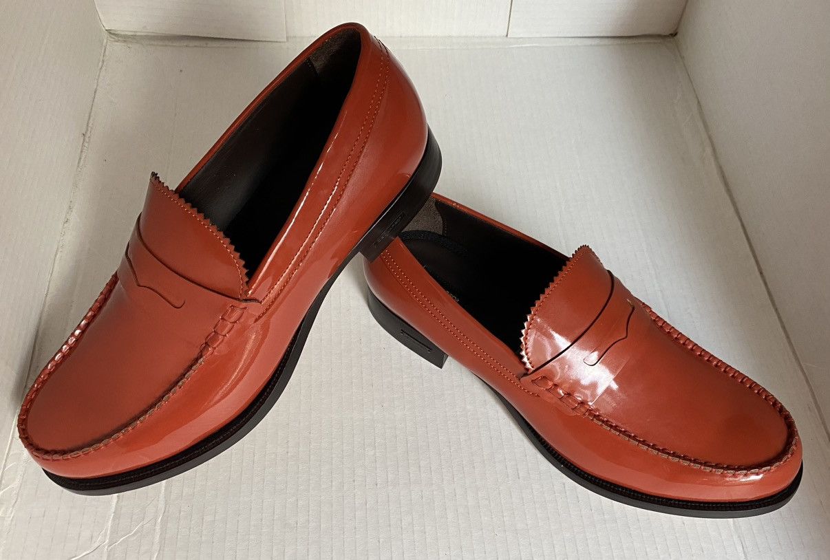 Dsquared2 Dsquared2 🇮🇹 atomic orange Vernice loafer 42 NEW Size US 9 / EU 42 - 2 Thumbnail
