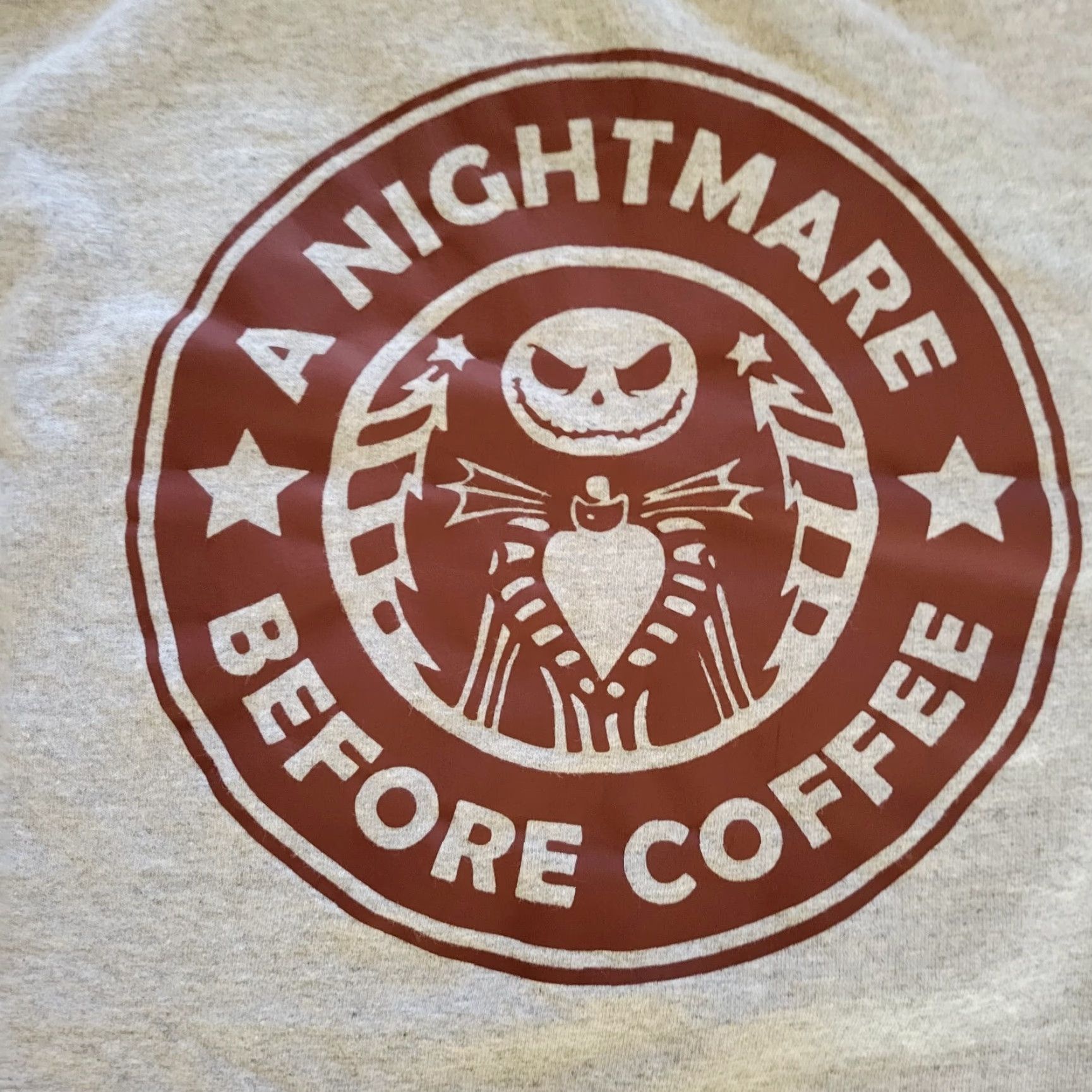 Gildan Nightmare Before Christmas Top Shirt Womens XL Gray Half Sleeve Casual Basic Size XL / US 12-14 / IT 48-50 - 3 Thumbnail