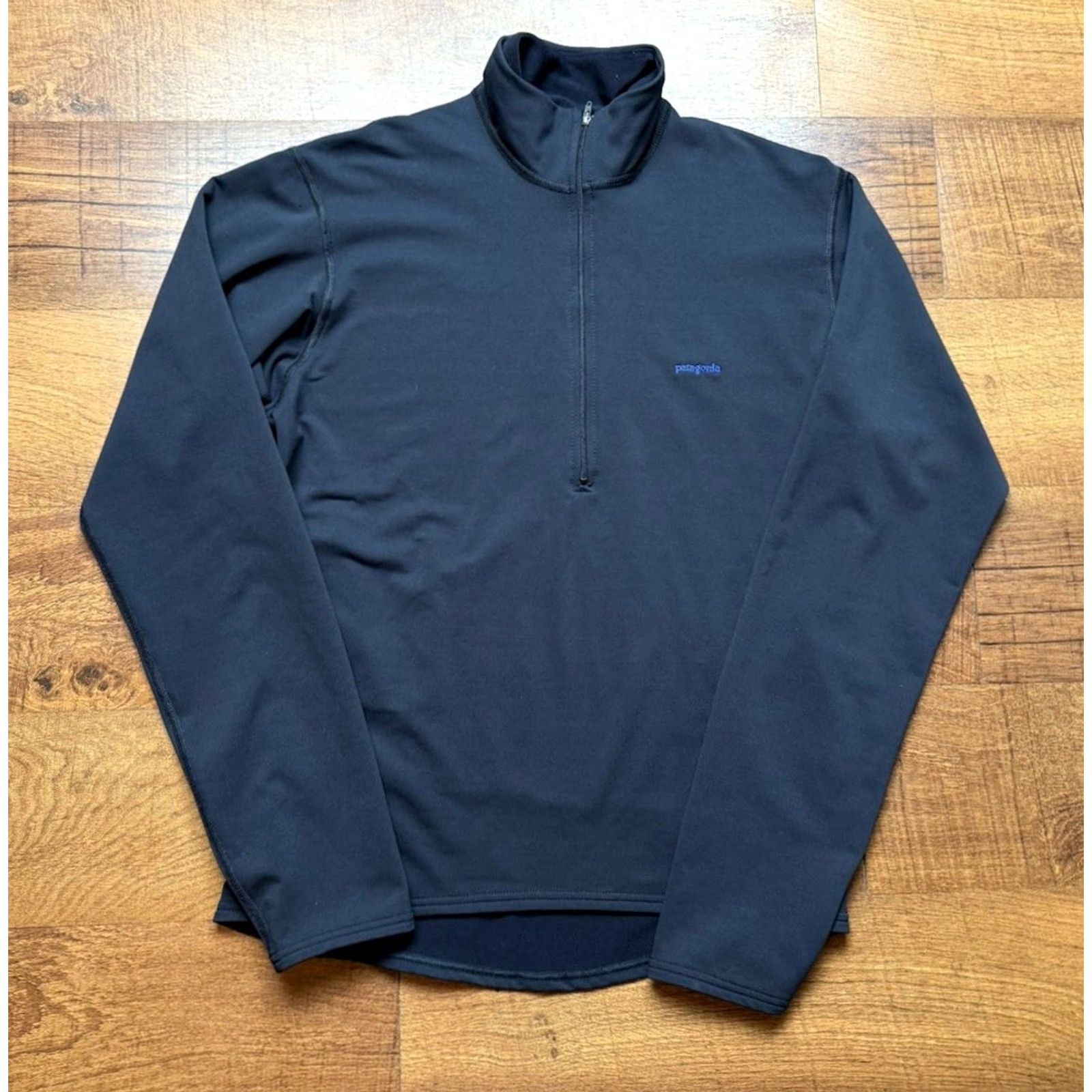 Patagonia VINTAGE Patagonia Capilene 1/4 Zip Shirt Mens Small Black Baselayer Midweight USA Made Size US S / EU 44-46 / 1 - 2 Thumbnail