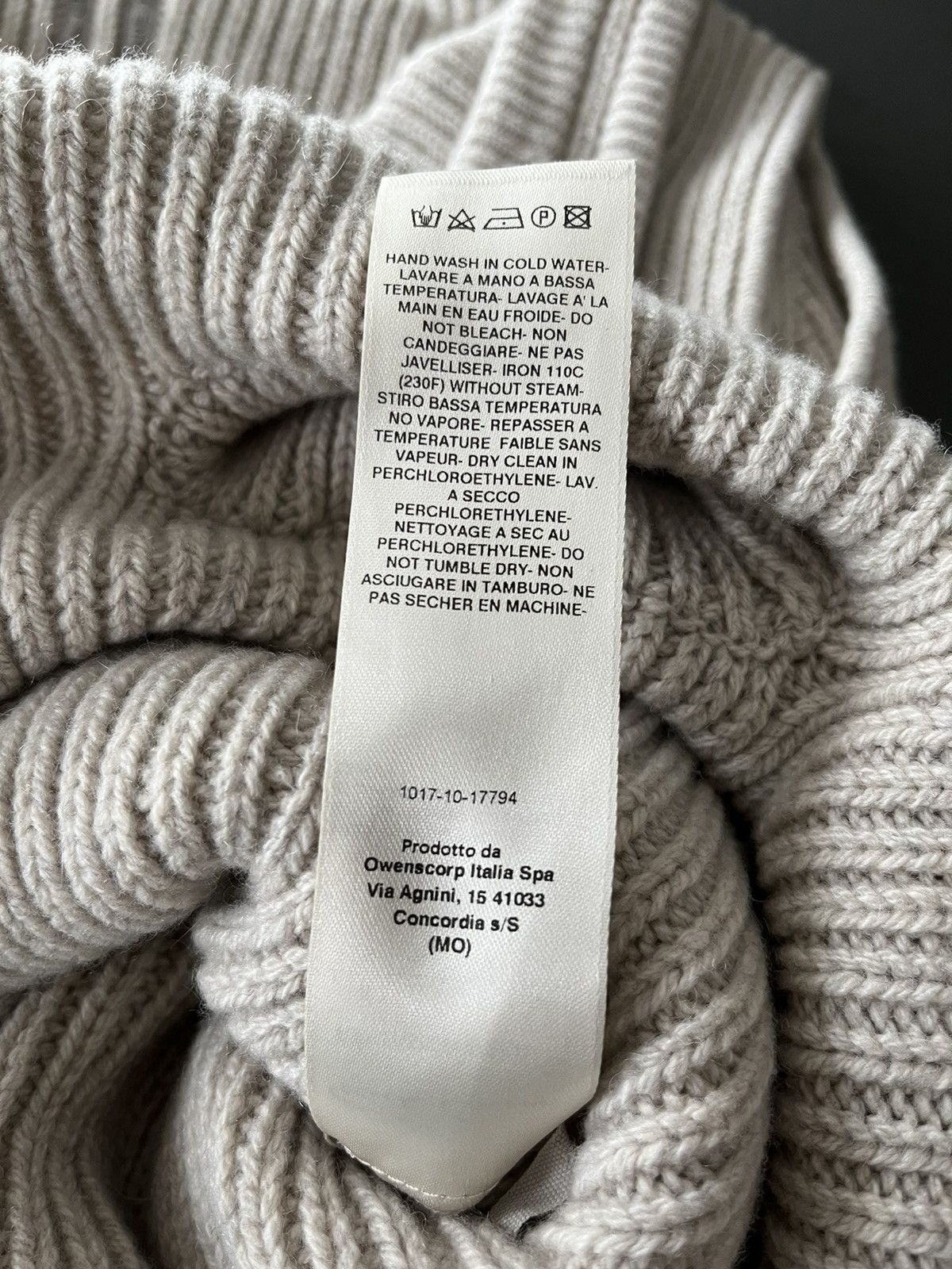 Rare Brand New Rick Owens Gethsemane FW 2021 Runway Sweater