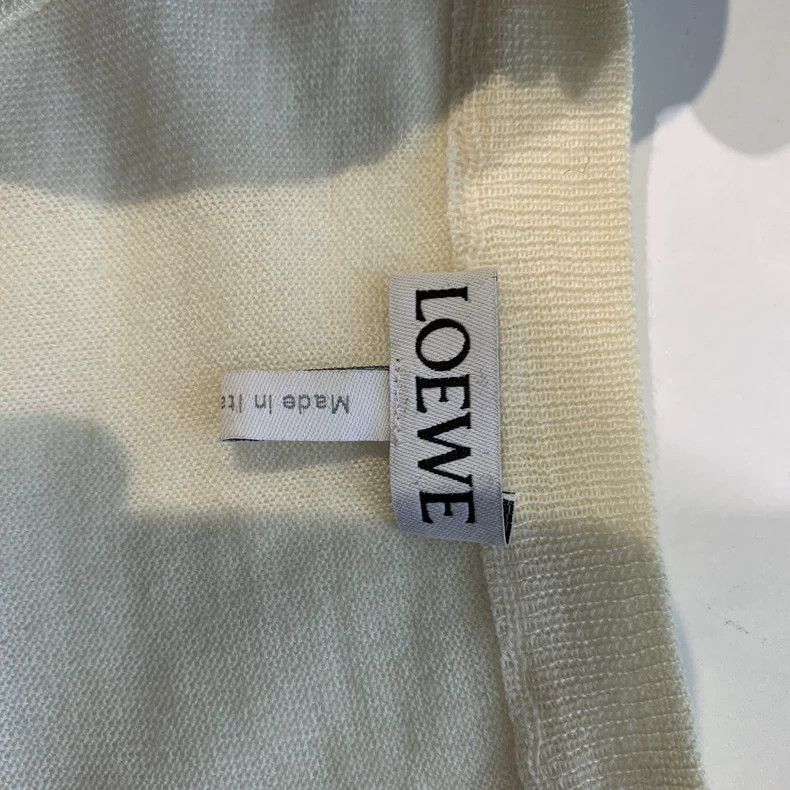 Loewe LOEWE Cashmere Sweater with Embroidered Logo Size L / US 10 / IT 46 - 4 Thumbnail