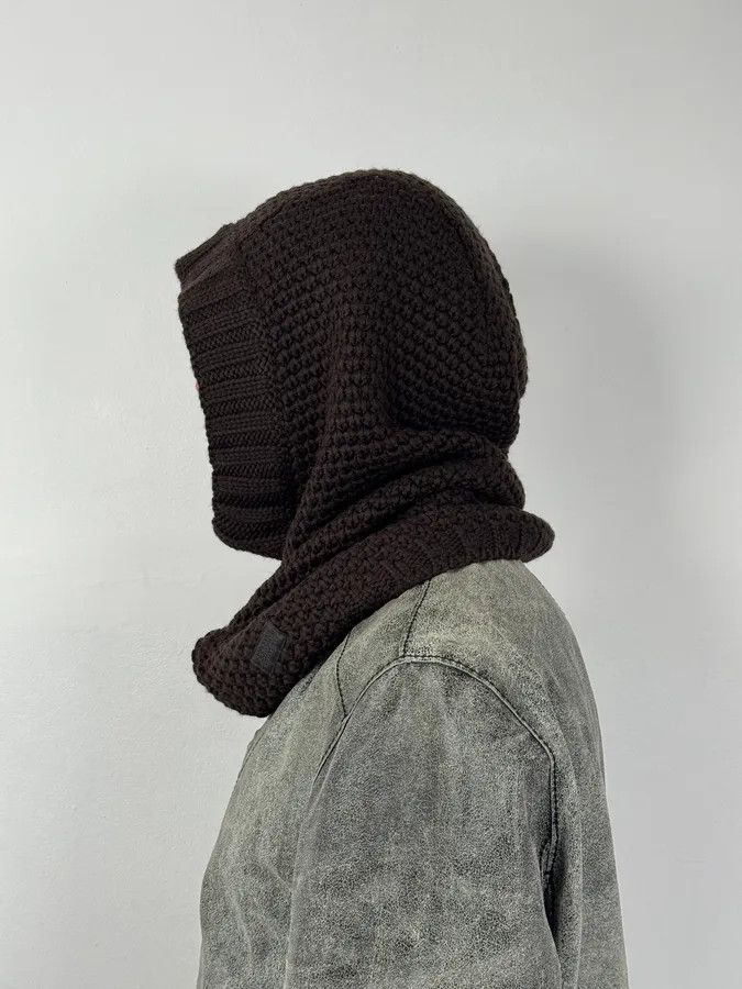 Armani Collezioni 2000s Armani Collezioni Brown Wool Balaclava Size ONE SIZE - 3 Thumbnail