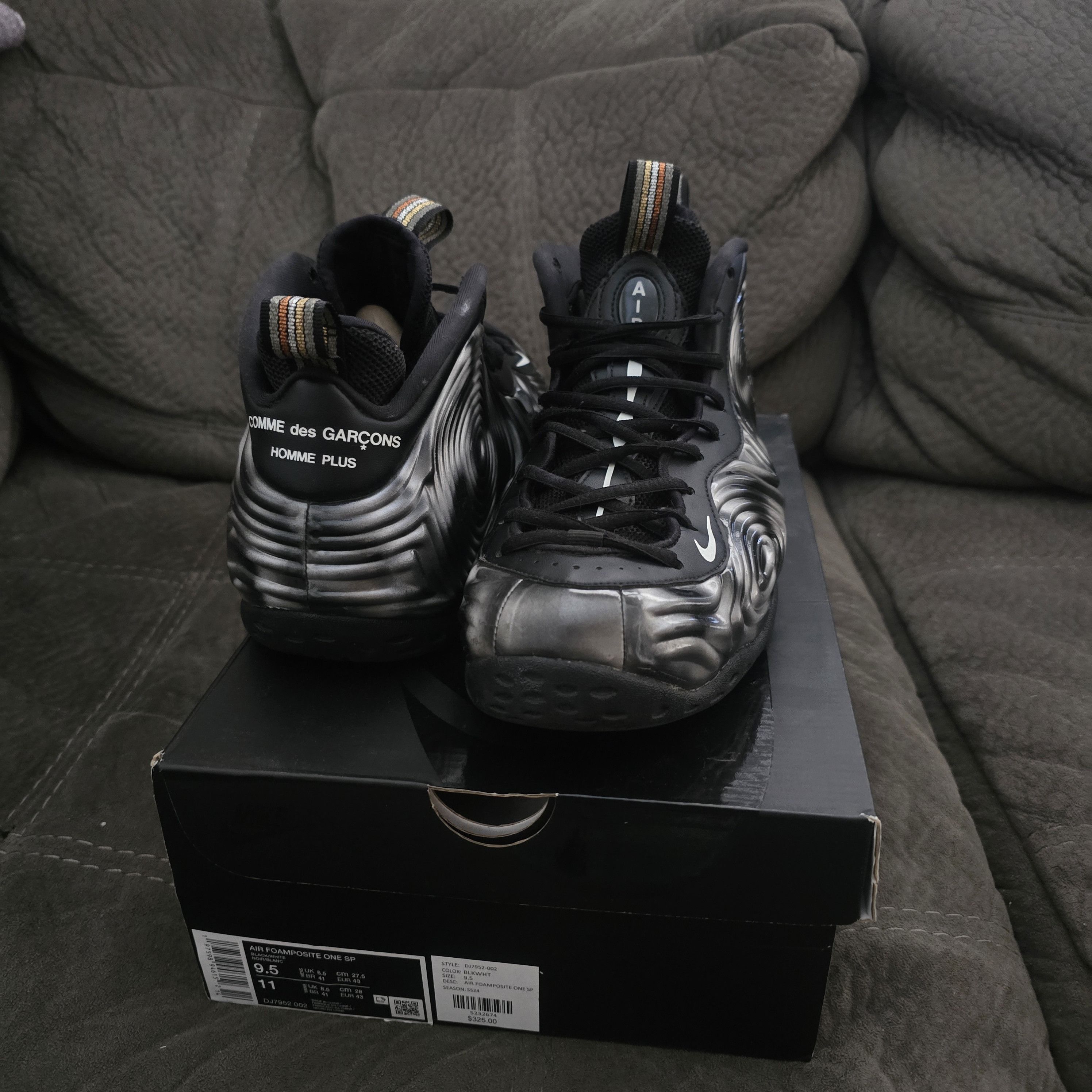 Comme des Garcons × Nike Nike CDG Foamposites in Silver Size US 9.5 / EU 42-43 - 1 Thumbnail