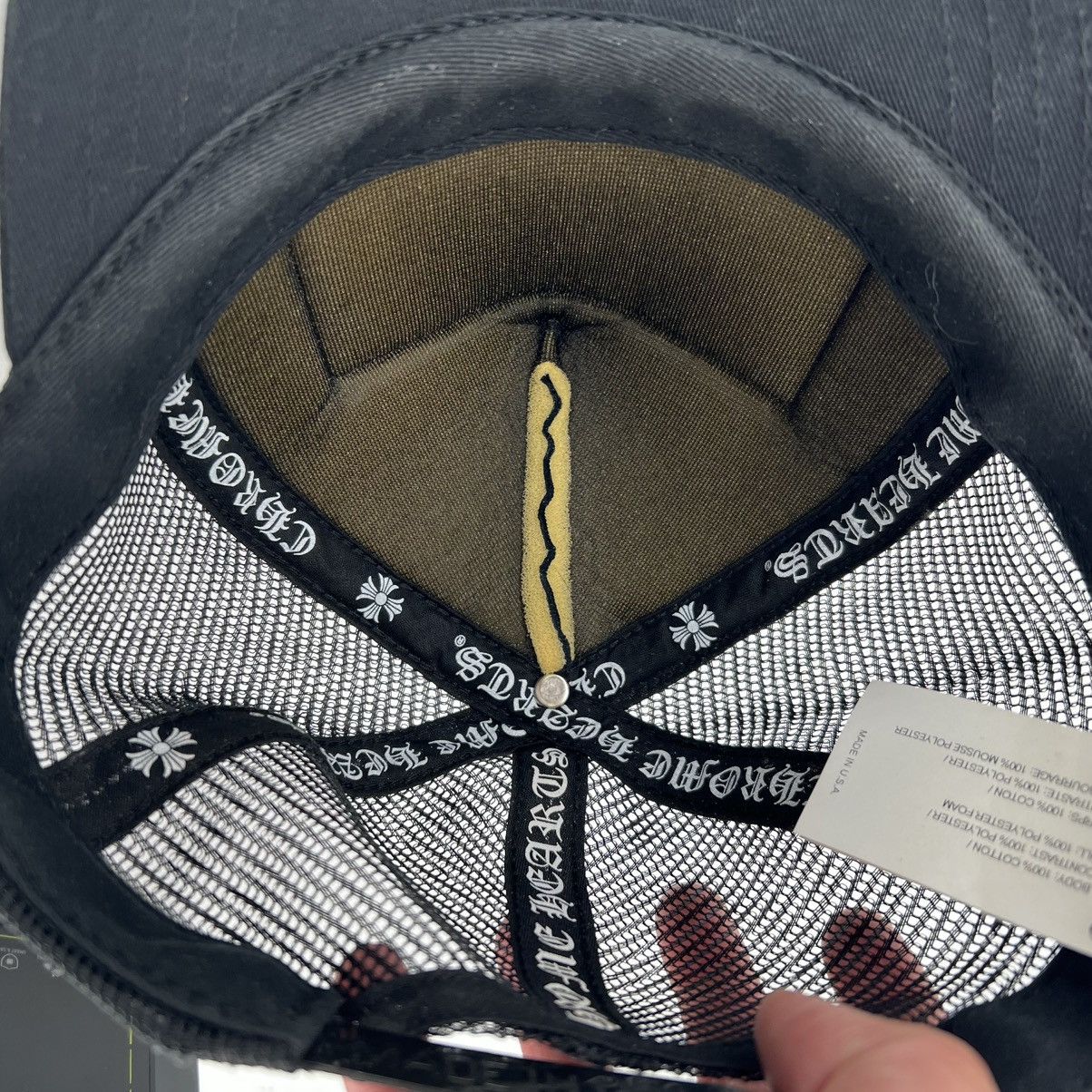 Chrome Hearts Chrome hearts pre owned trucker hat CH logo black Size ONE SIZE - 7 Thumbnail