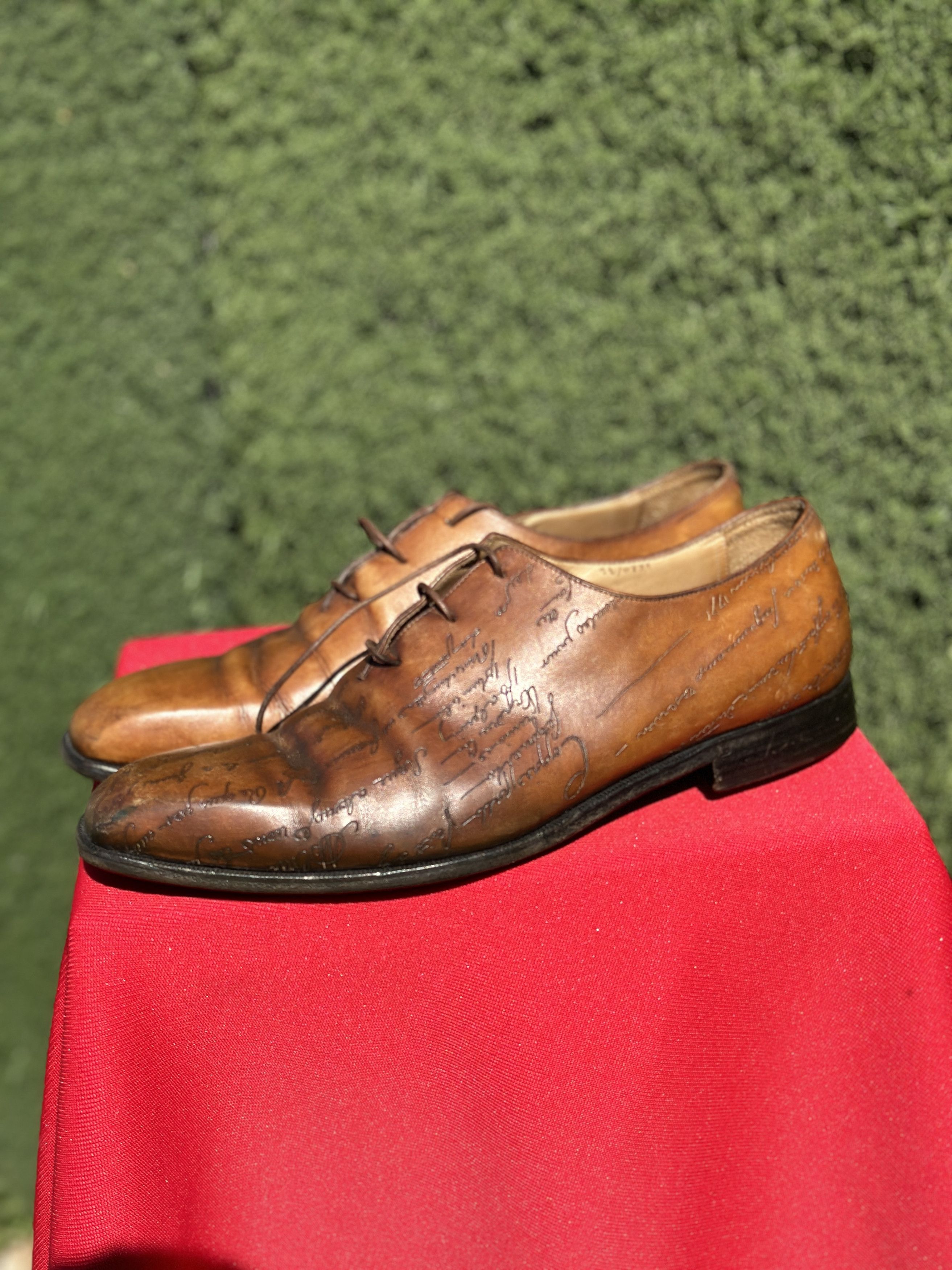 Berluti Berluti Scritto Venezia Leather Oxford Shoes EU 42.5 US 9.5 Size US 9.5 / EU 42-43 - 3 Thumbnail