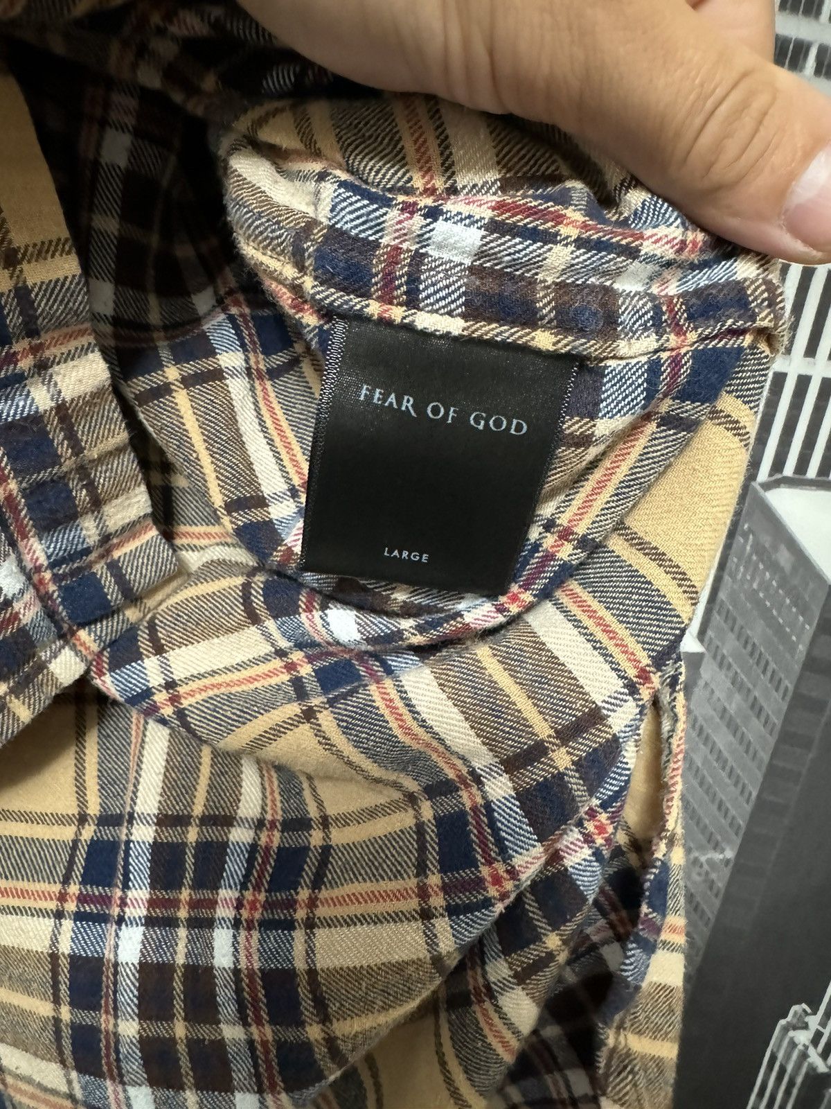 Fear of God Fear of God Fourth Collection Flannel Brown SZ Large 🔥 Size US L / EU 52-54 / 3 - 7 Thumbnail