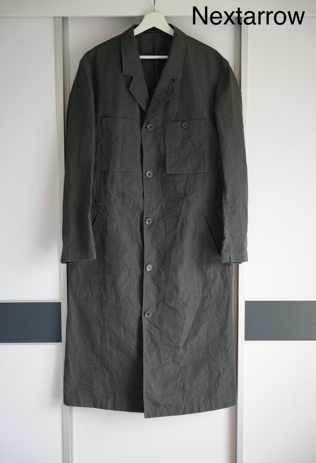 Yohji Yamamoto Yohji Yamamoto 06ss Metal Belt Work Coat 2412-Nextarrow Size US M / EU 48-50 / 2 - 1 Thumbnail